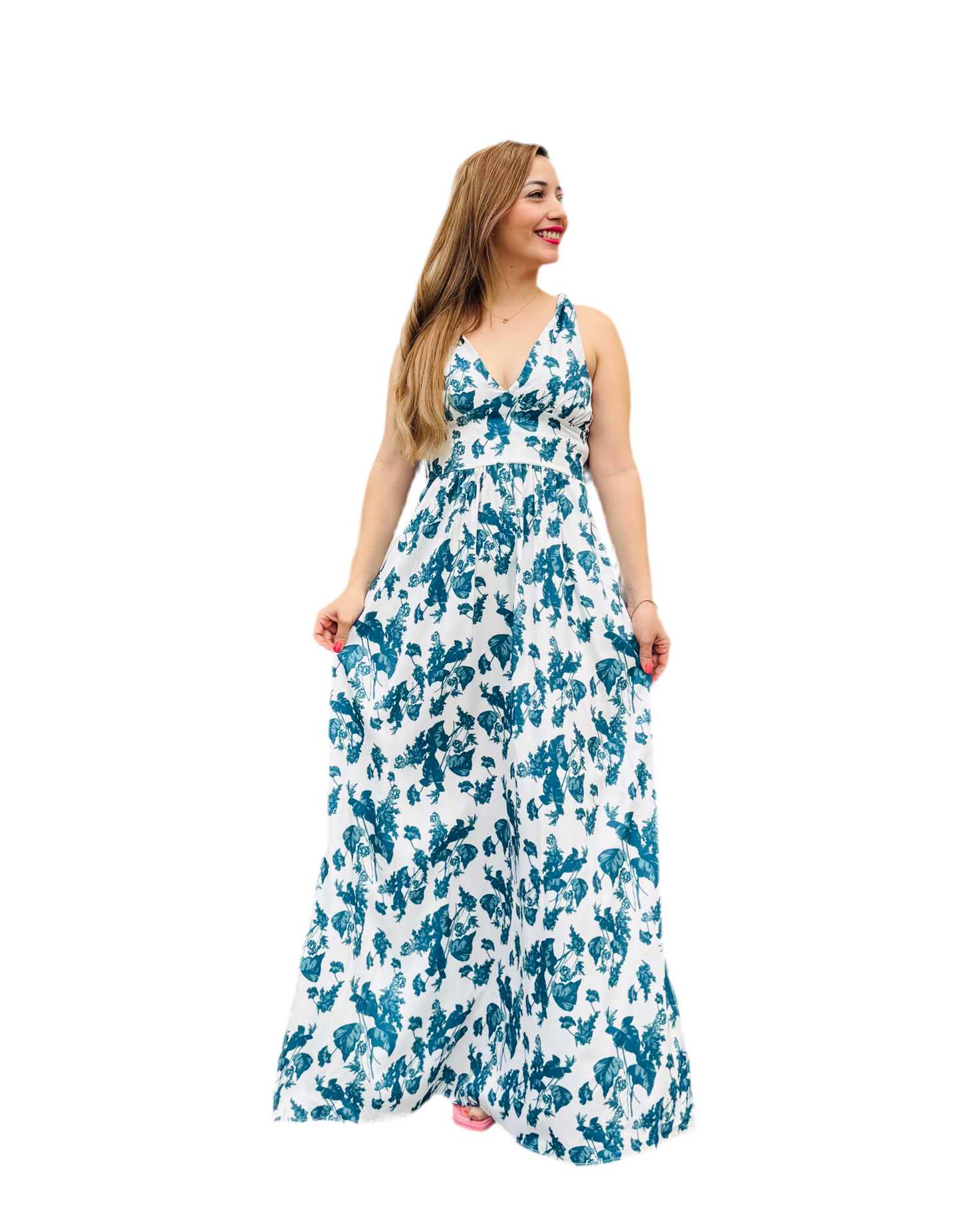Vestido para dama hojas verdes IN12-2285 890510