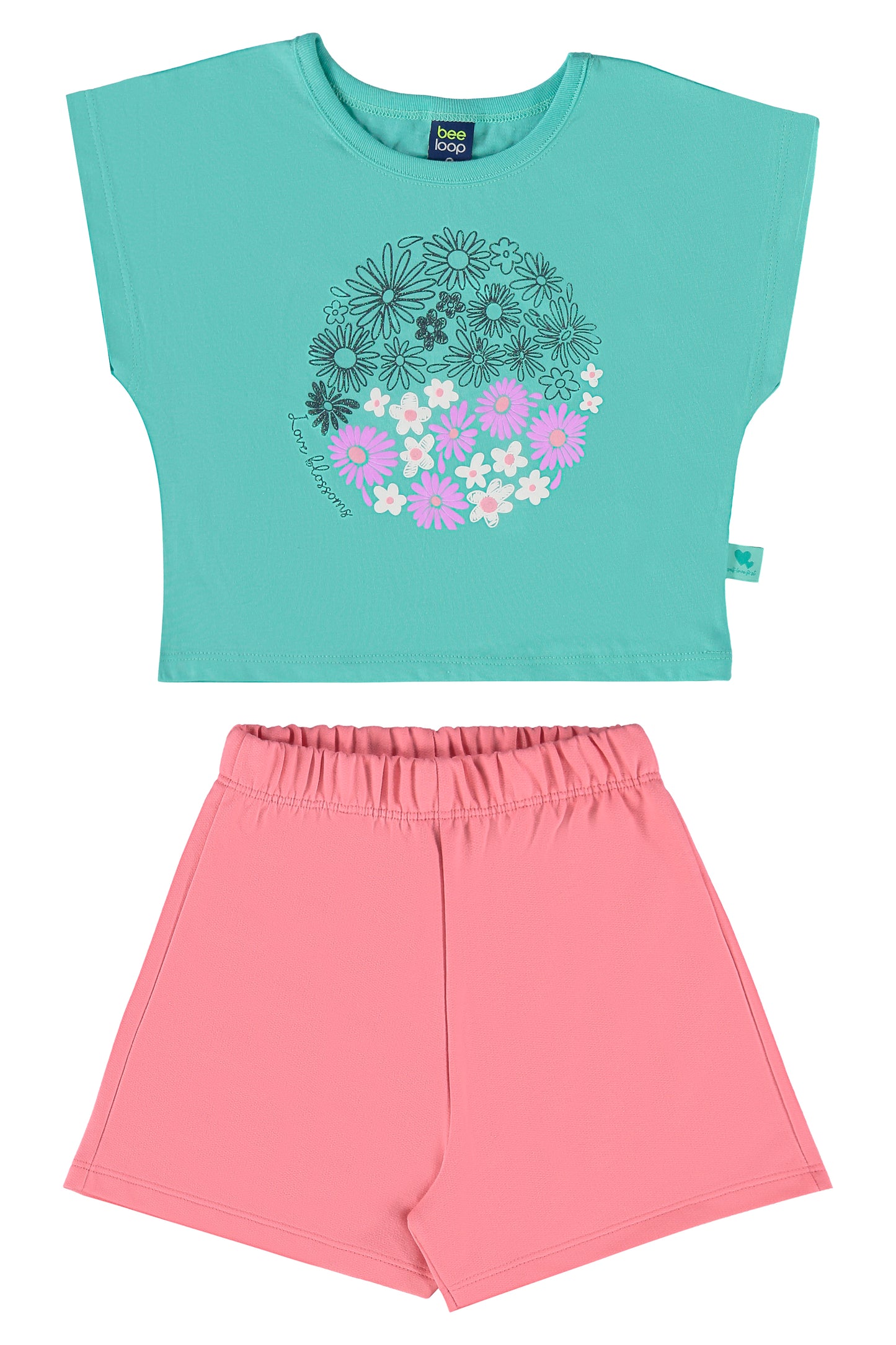 Conjunto para niña short y camisa 18034-155218 499345 bee loop