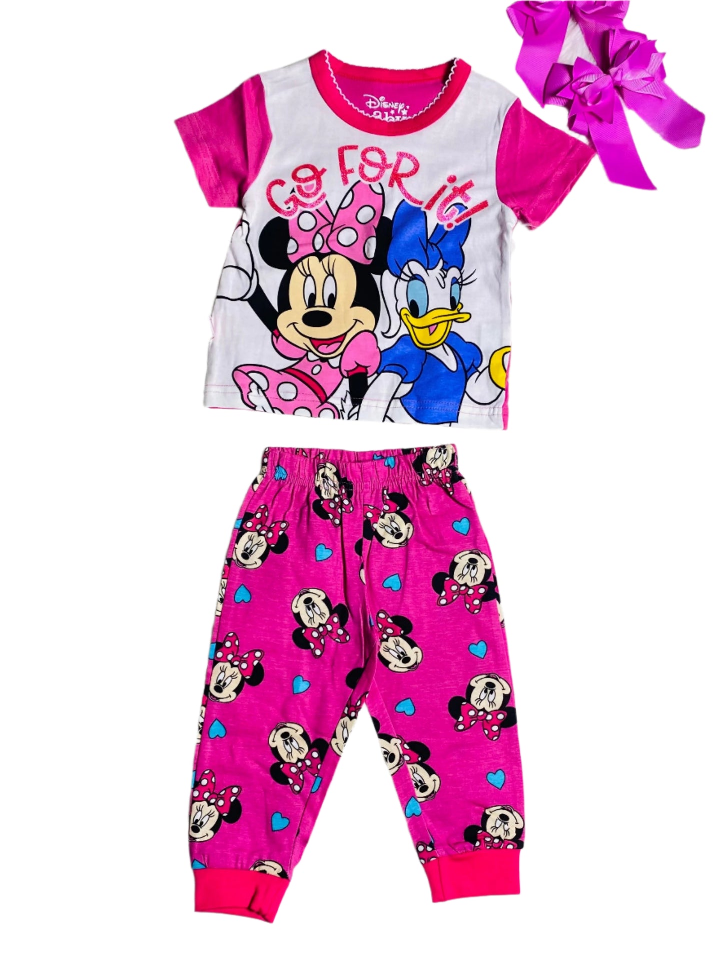 Pijama bebé niña minnie 12m a 3T D3-MI-657B rosada 490315