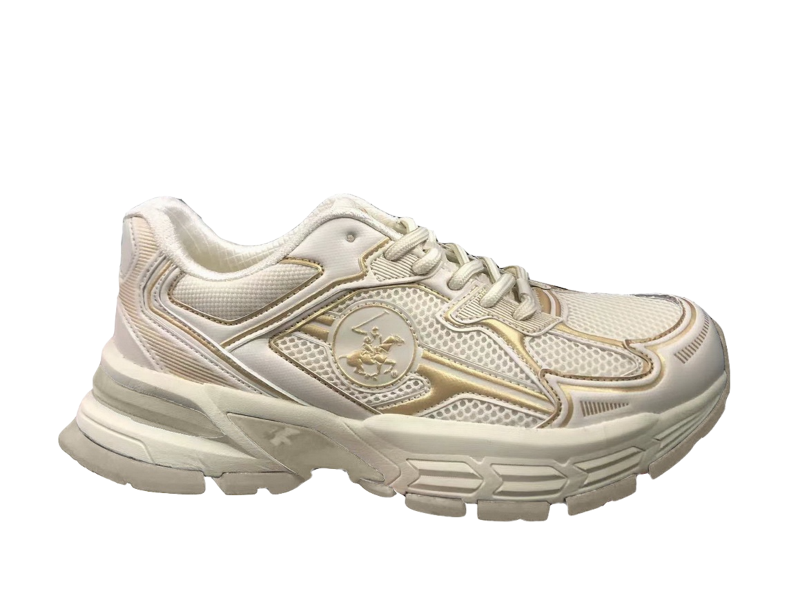 Tenis beige Polo adulto mujer o niña grande GRAVELA-BG-W5-B 965780