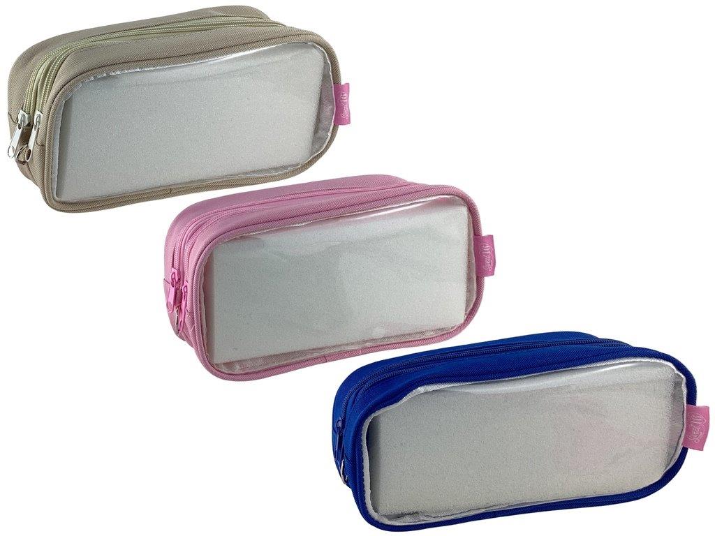 Cartucheras Beige transparentes 21x65x105 057-05906 245190