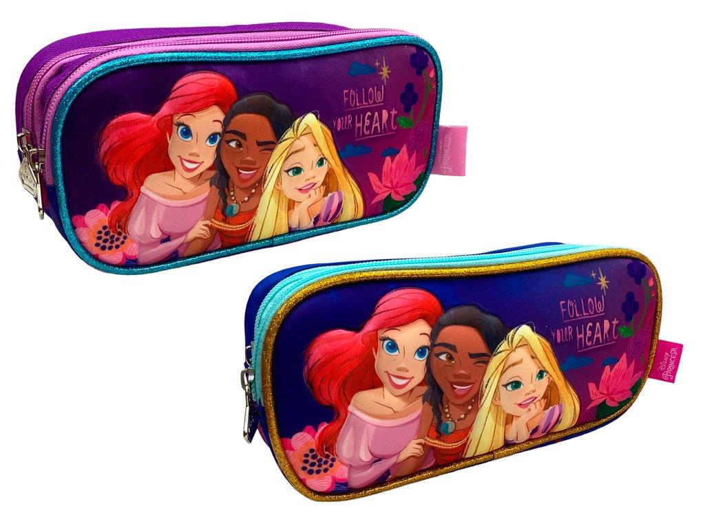 Cartuchera disney morada princesas 22x10x7 062-03339 345245