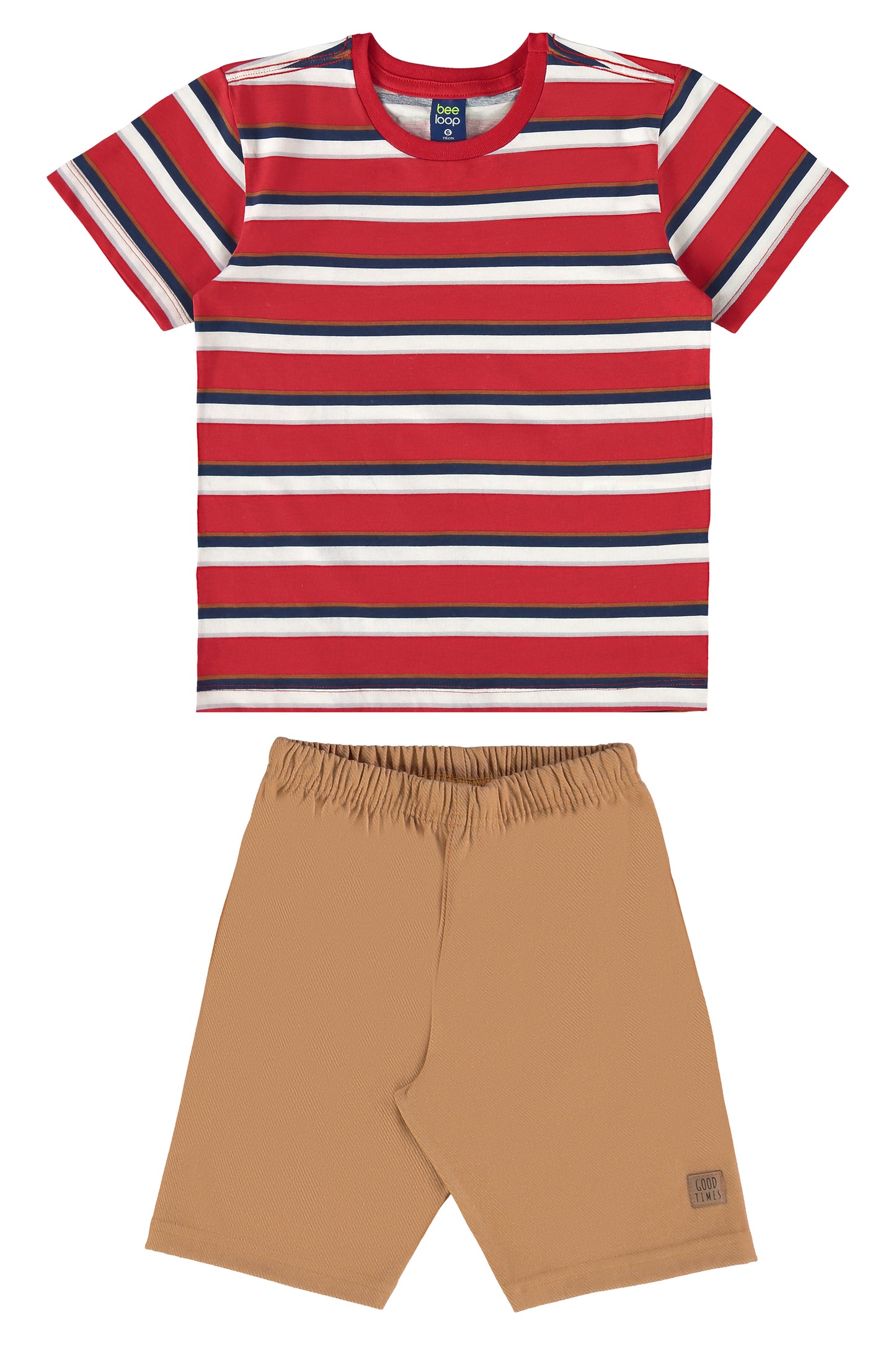 Conjunto short camisa Niño azul 18035-LIS625 645445 bee loop