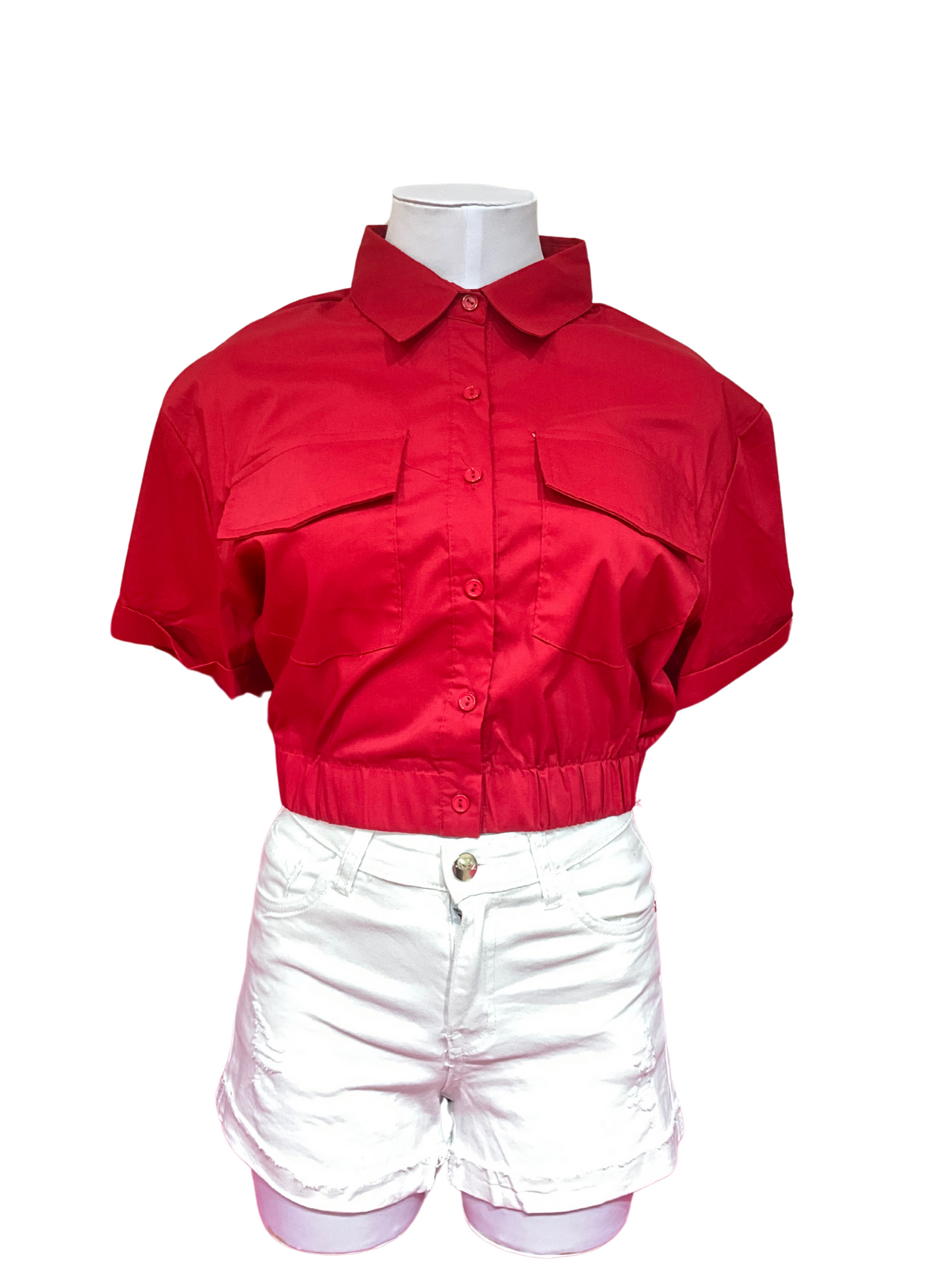 Camisa blusa dama coello bolsas rojo Z1-1377-A 390275