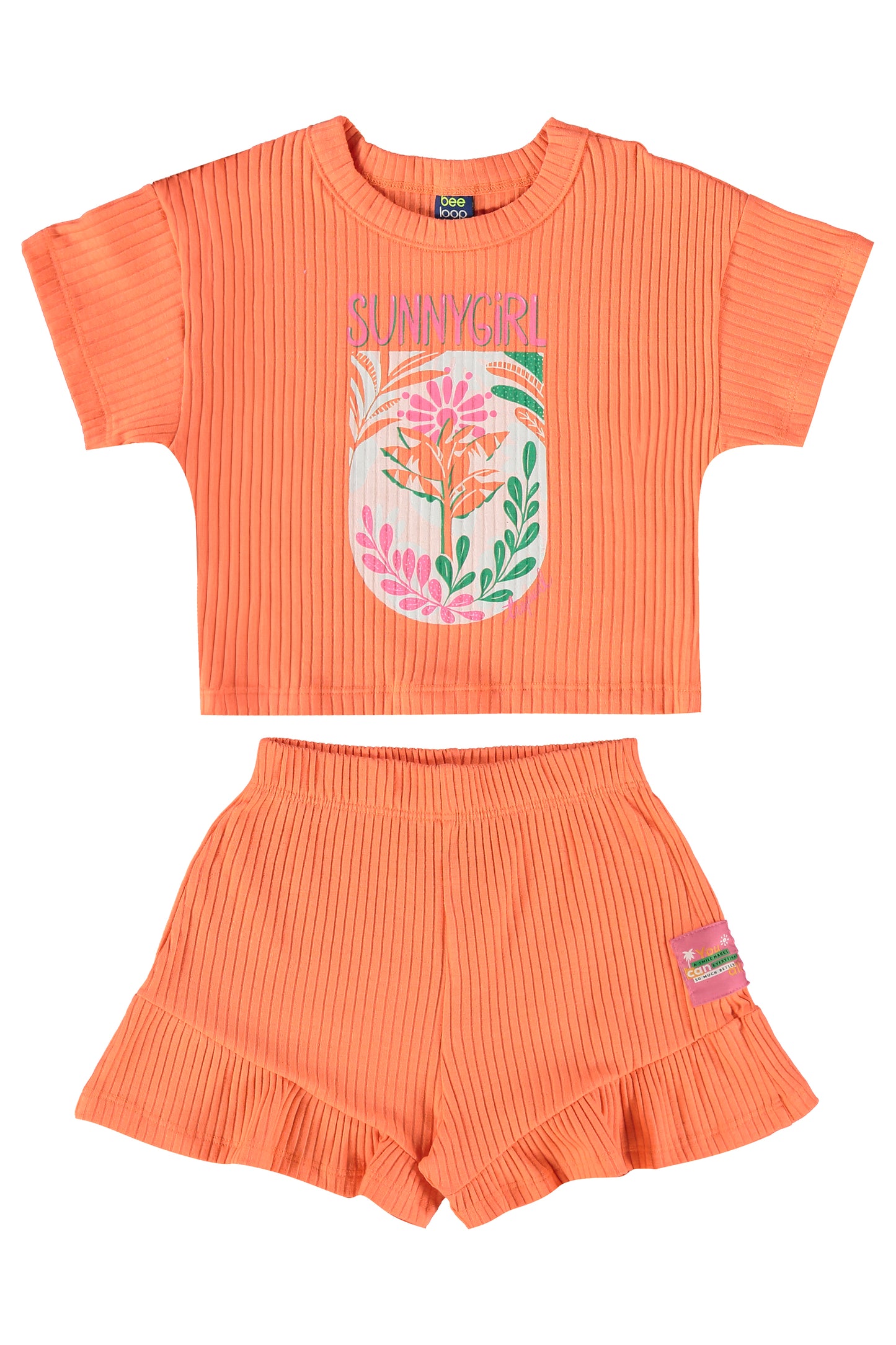 Conjunto para niña short y camisa 18029-151247 645445 bee loop
