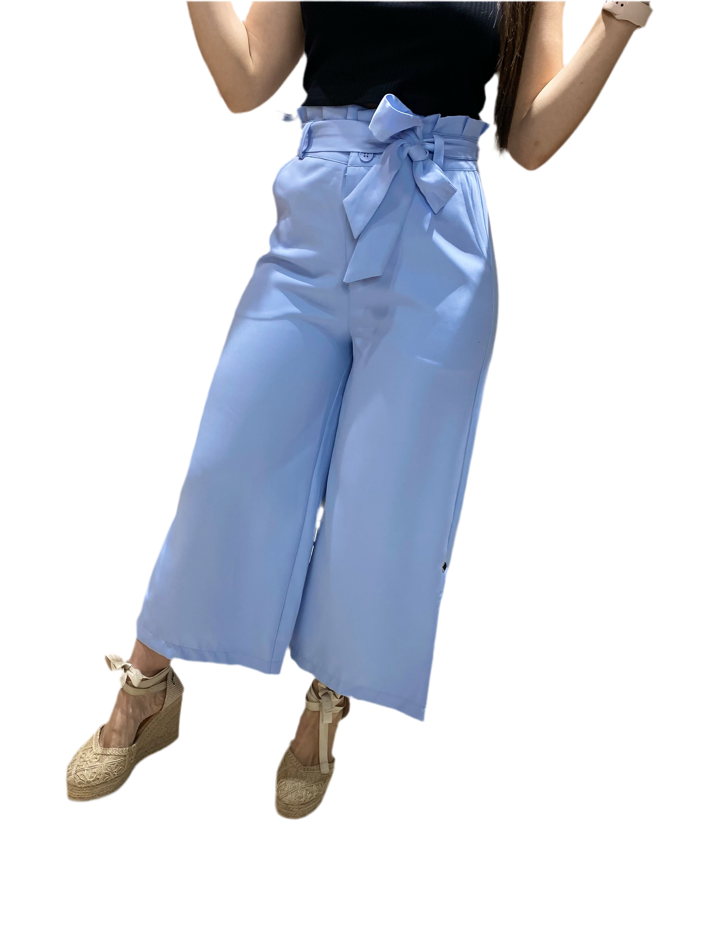 Pantalón Dama Azul Celeste Tela Formal con faja Intrigue INT3:1735 590390