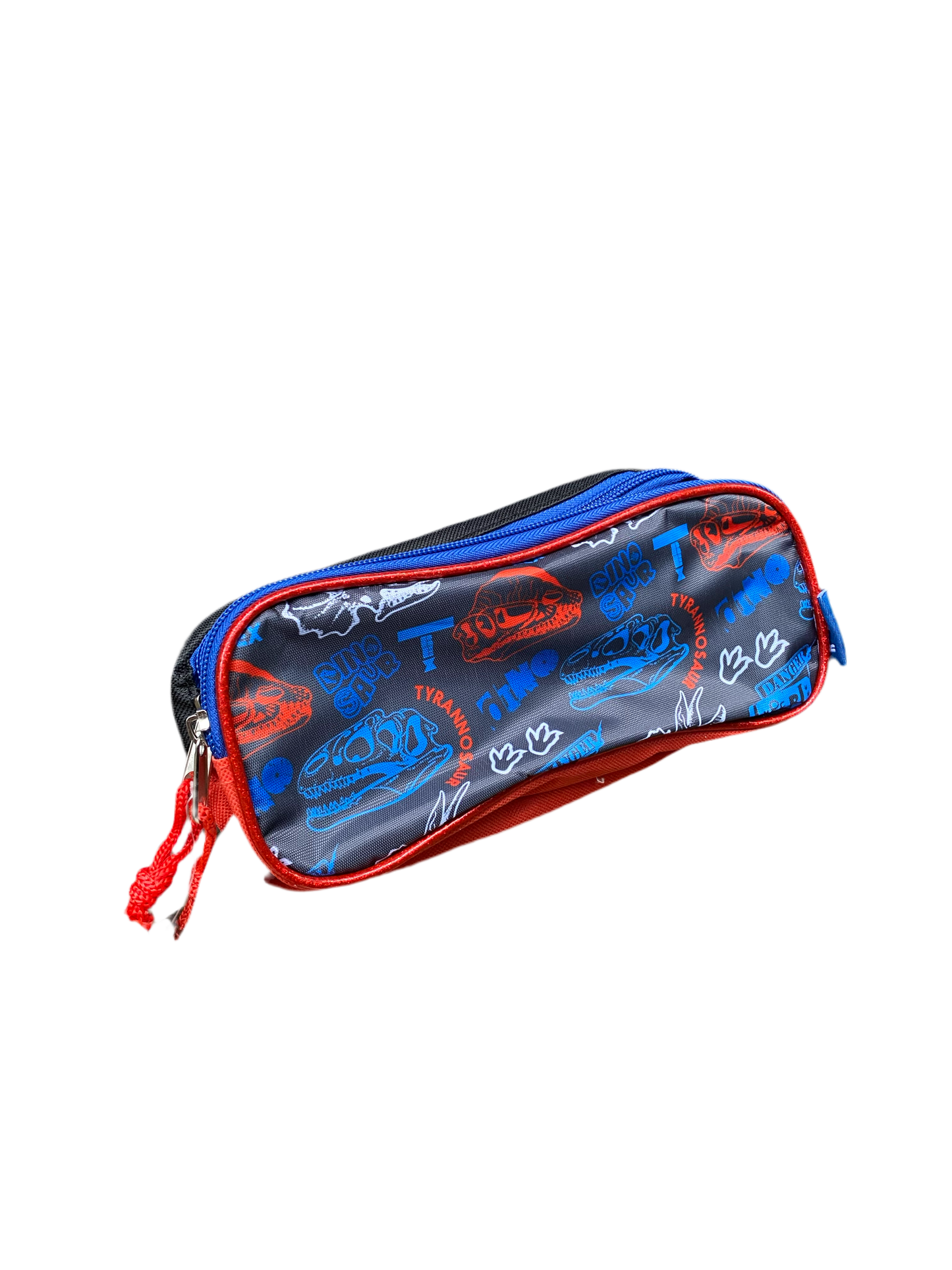 Cartuchera dinosaurio azul rojo 225x11x7 057-220166 270190