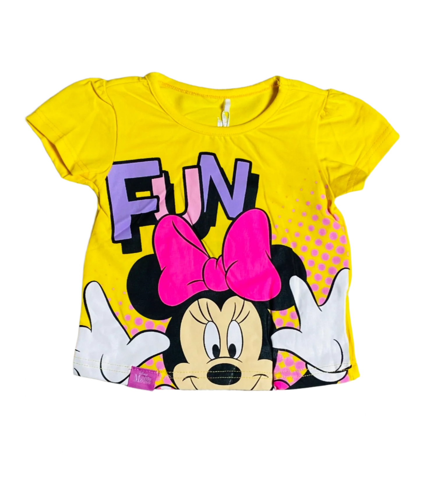 Camisa minnie bebe niña 12m a 3T D1-MI-1292B 299225 amarilla