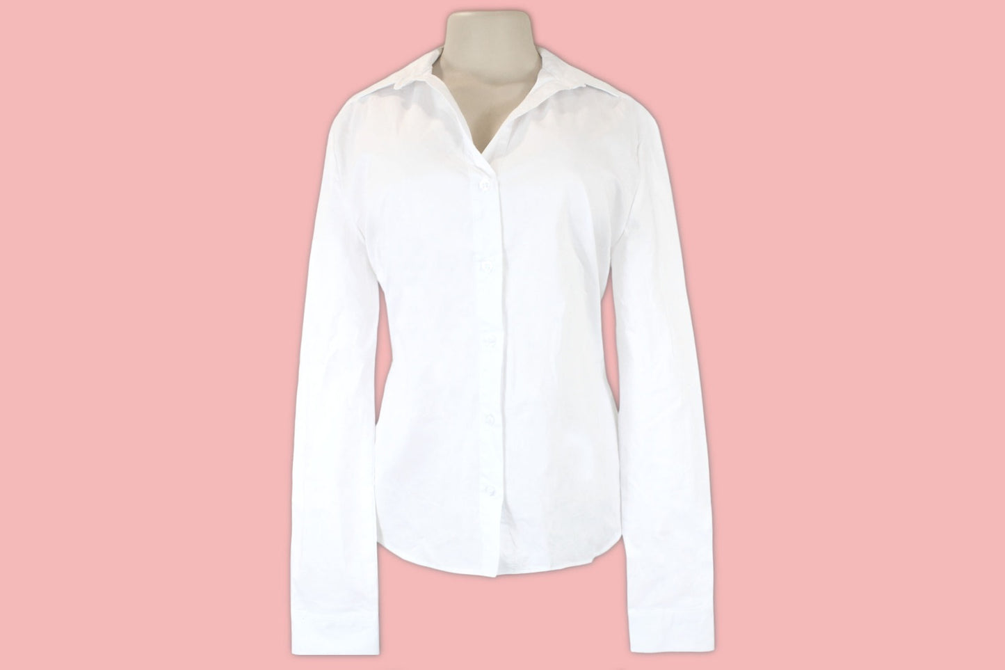 Camisa blanca formal botones mujer dama IN1-1607 Tallas SMLXL 490320