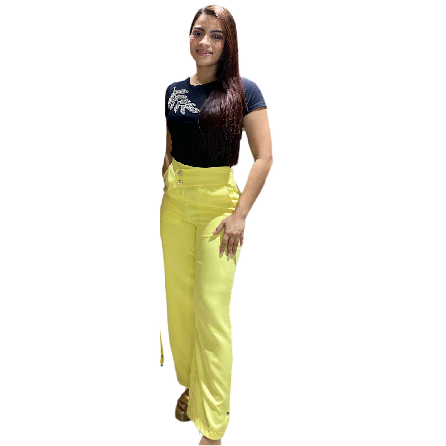 Pantalon Dama Tela Amarillo Intrigue INT3-1734 590390