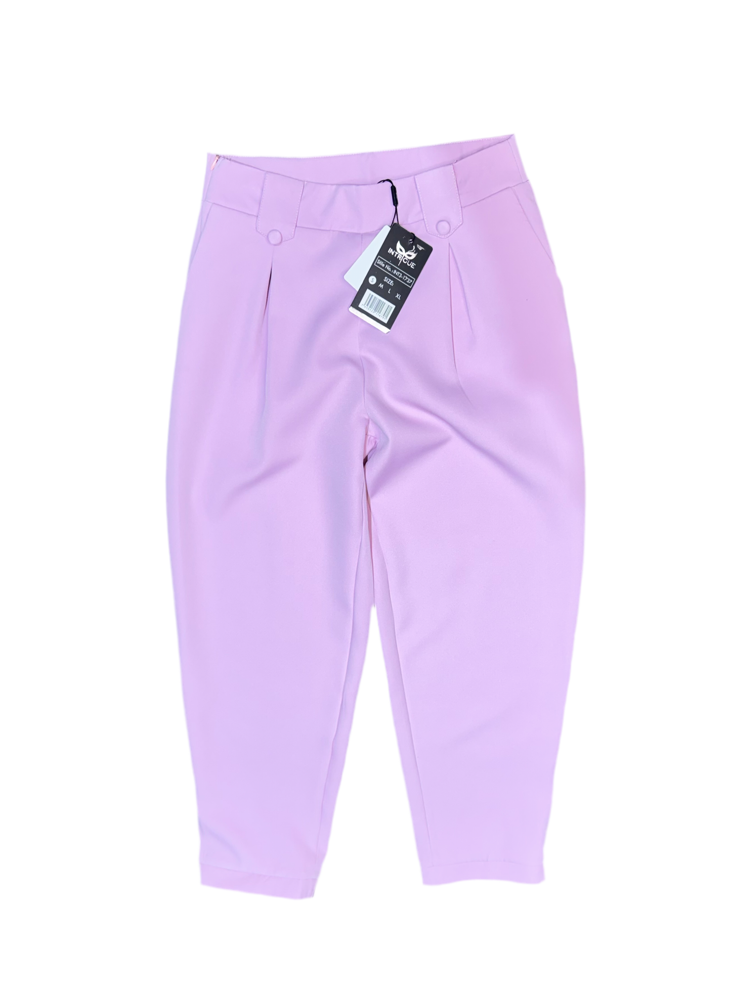 Pantalon tela tiro alto dama mujer morado lila Intrigue INT3-1737 590390
