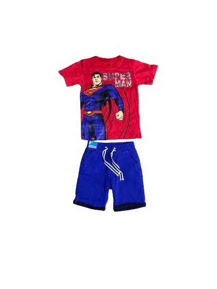 Set conjunto para niño super man 2-8 años camisa y short C9-SM-1070N 590365