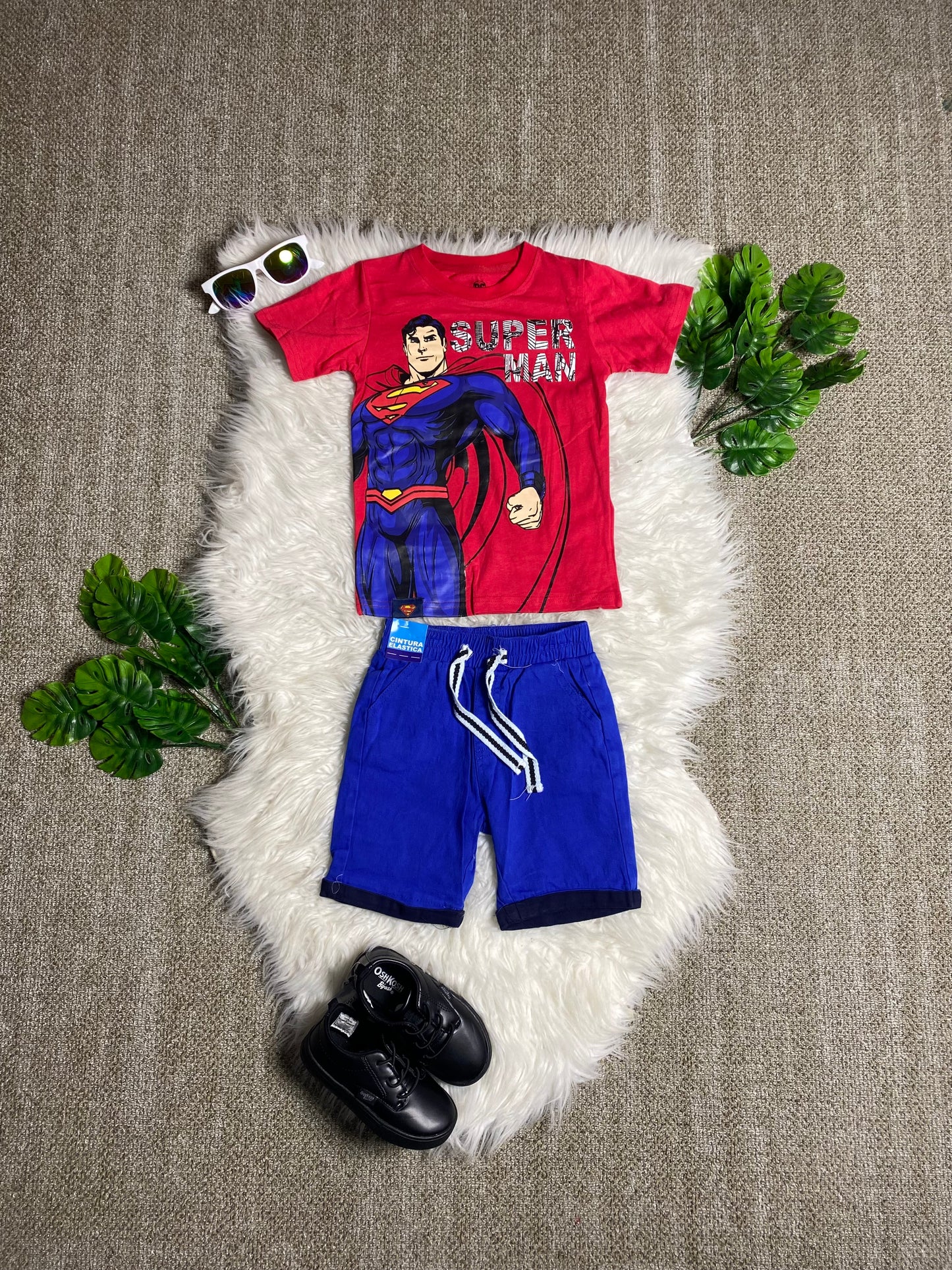 Set conjunto para niño super man 2-8 años camisa y short C9-SM-1070N 590365