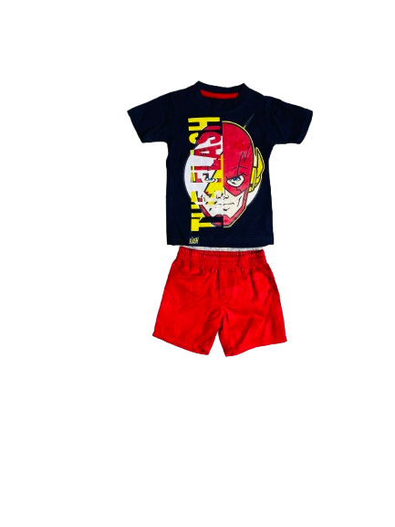 Set conjunto dos piezas para bebe niño Flash short y camisa 12m a 3T C9-FL-1021N 299280
