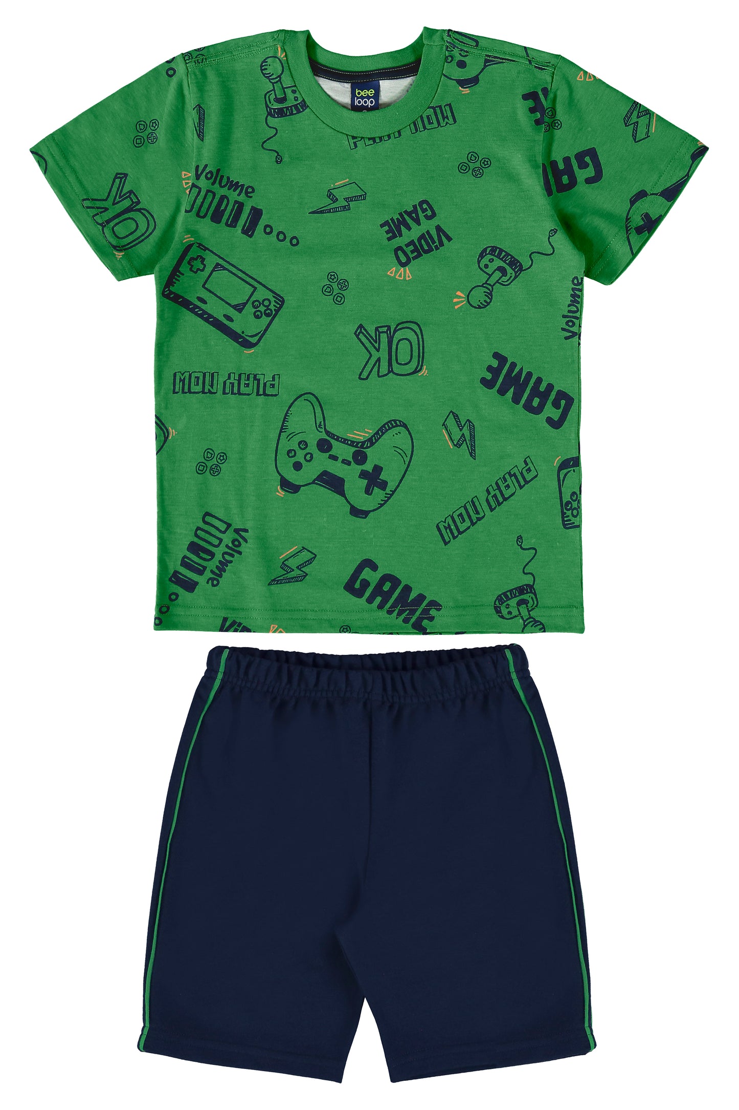 Conjunto short camisa Niño 18040-AB2162 bee loop 690445