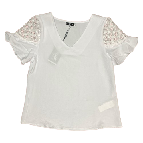 Camisa formal mujer dama blanco ING-1661 Tallas S,M,L,XL