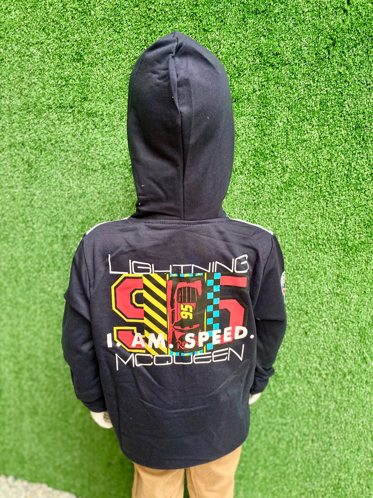 Sueter azul oscuro hoodie sudadera cars niño 2 a 8 años A1-C3-172N 450345