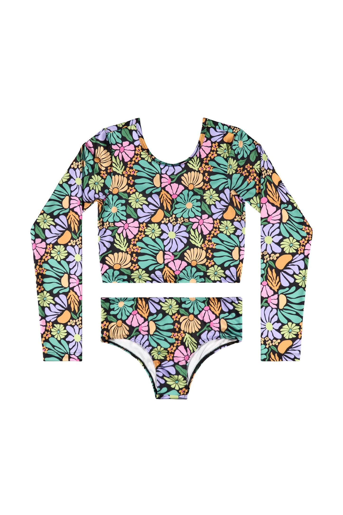 Traje de baño Bikini Gloss Flores Manga Larga Niña Grande 31886-SB0380 790575