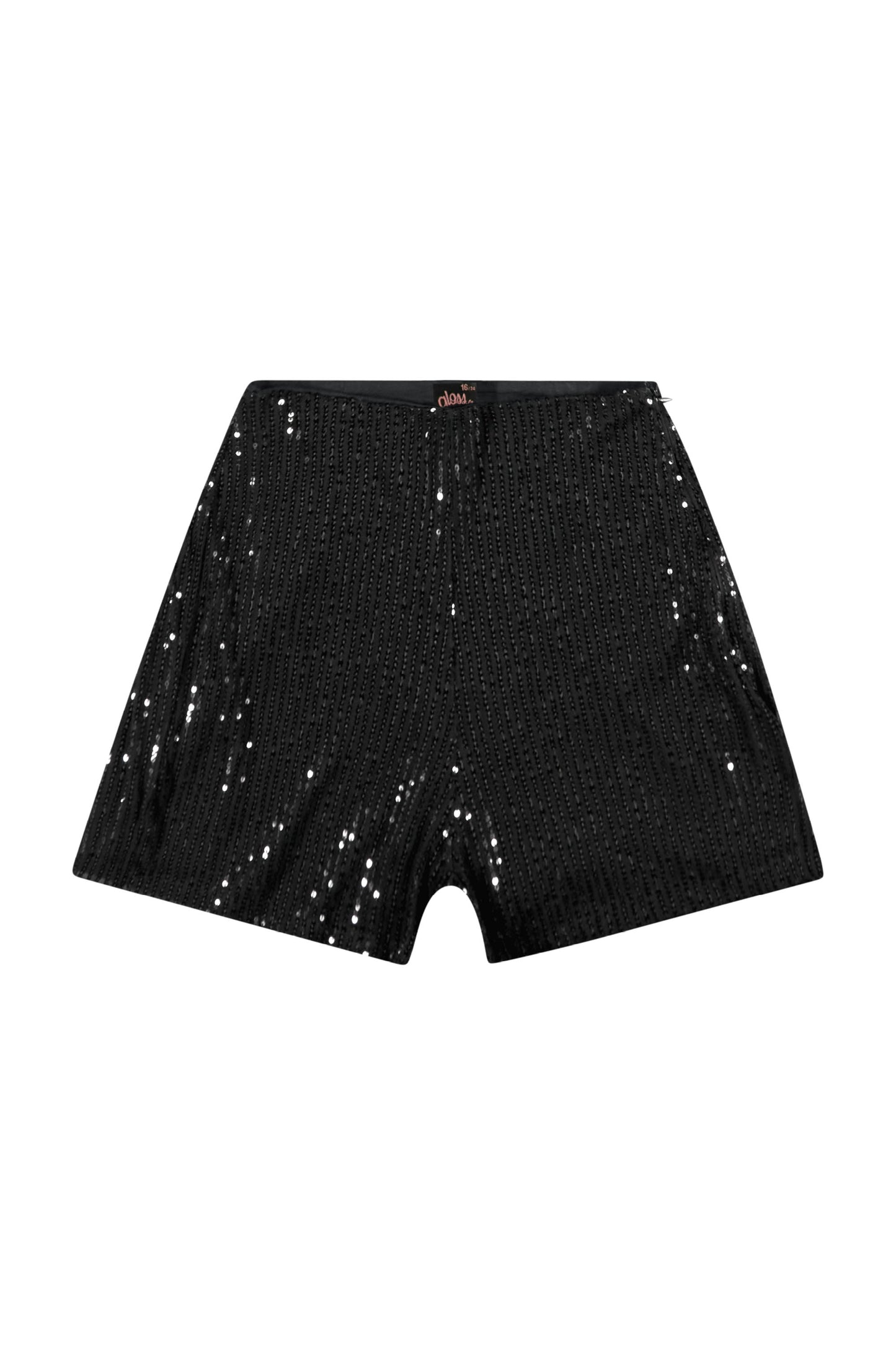 Conjunto para niña short y camisa negro con lentejuelas gloss 31841-008910 1090630