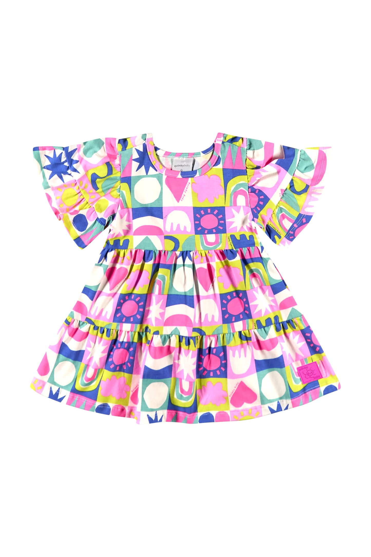 Vestido floreado morado Quimby 34139-AB2170 490360