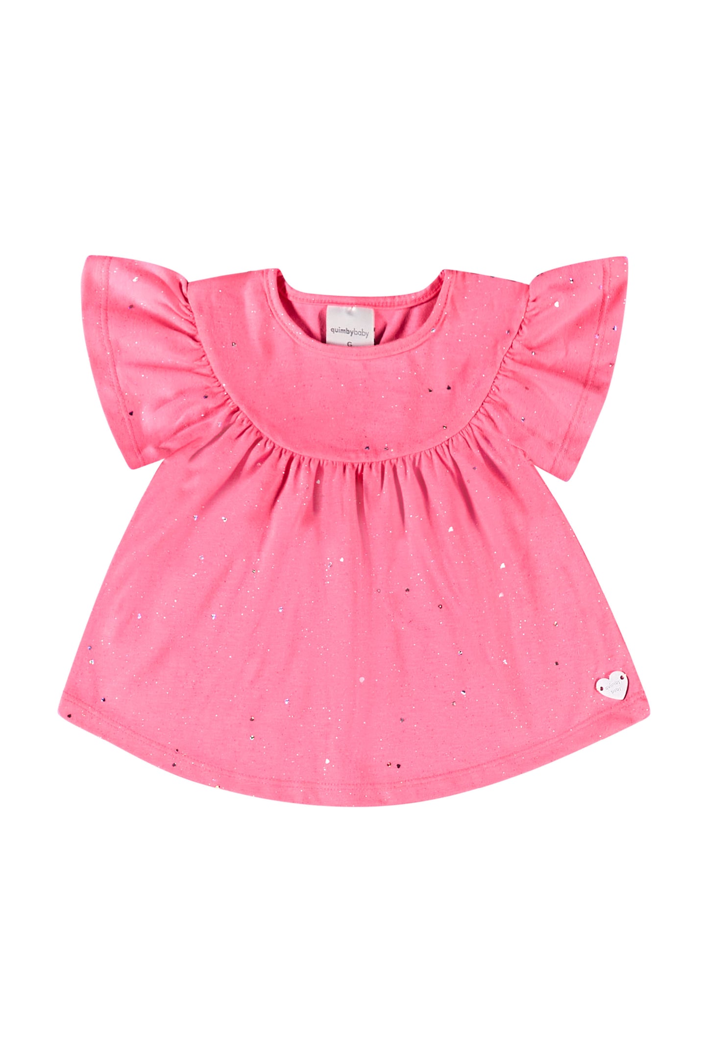 Conjunto Set 2 piezas camisa y short niña rosada 34140-GLI016 Quimby 645445