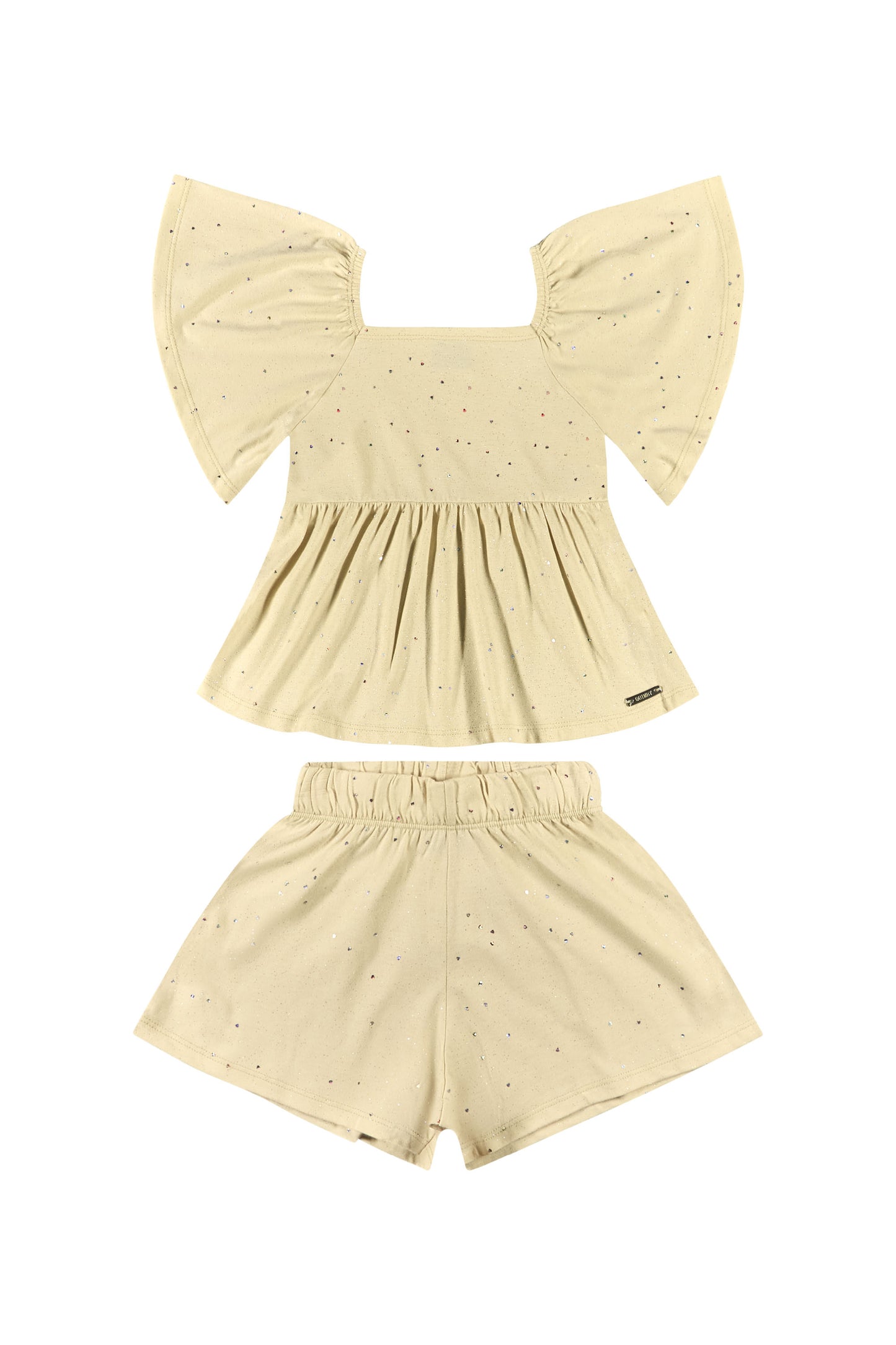 Conjunto camisa y short Beige para niña 34168-GLI015 745490