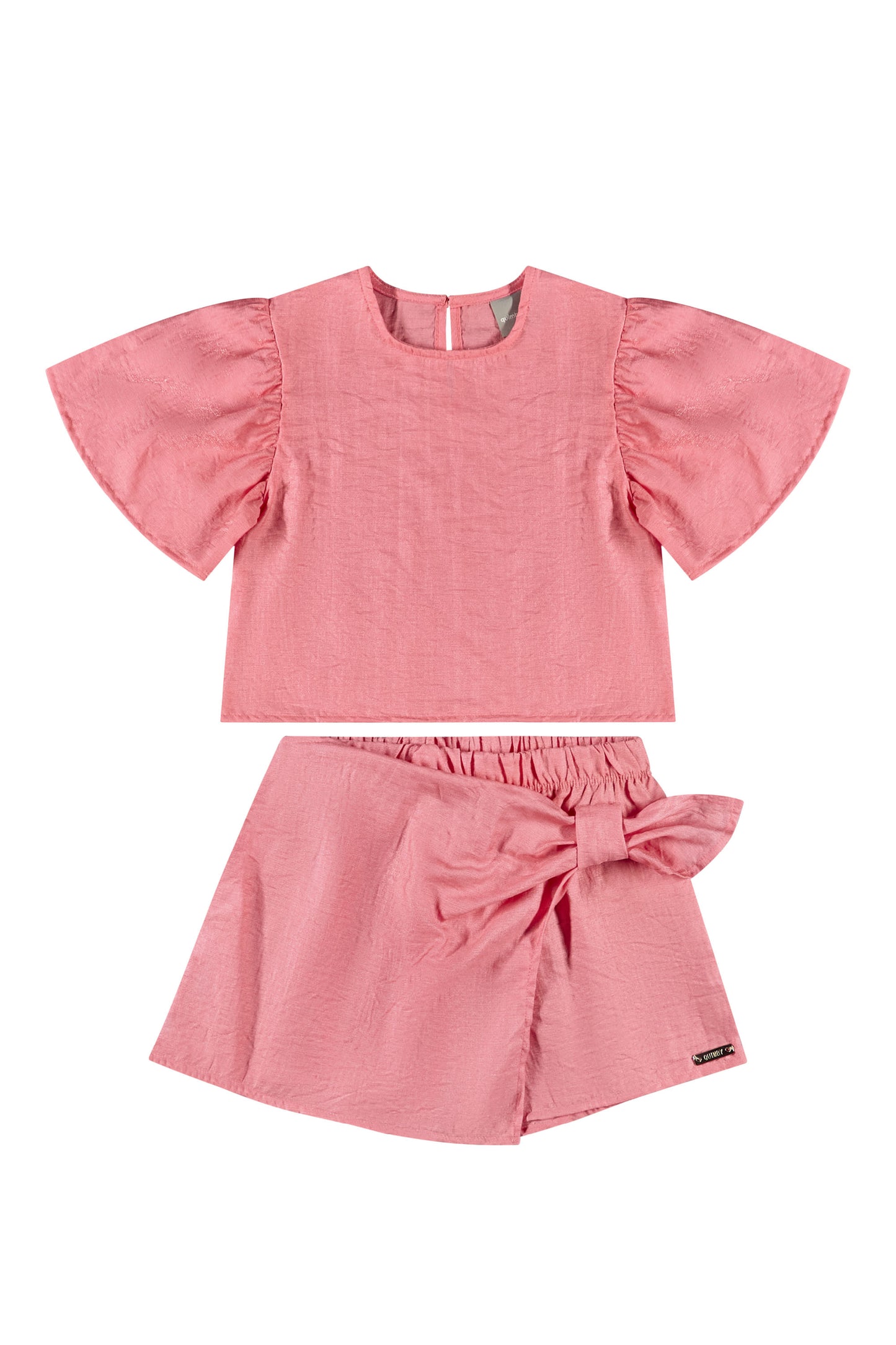 Set 2 piezas short y camisa rosada Quimby 34172-151626 745545