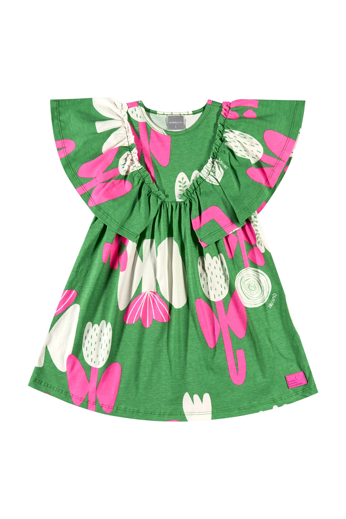 Vestido Verde niña quimby 34184 FLO984 590399