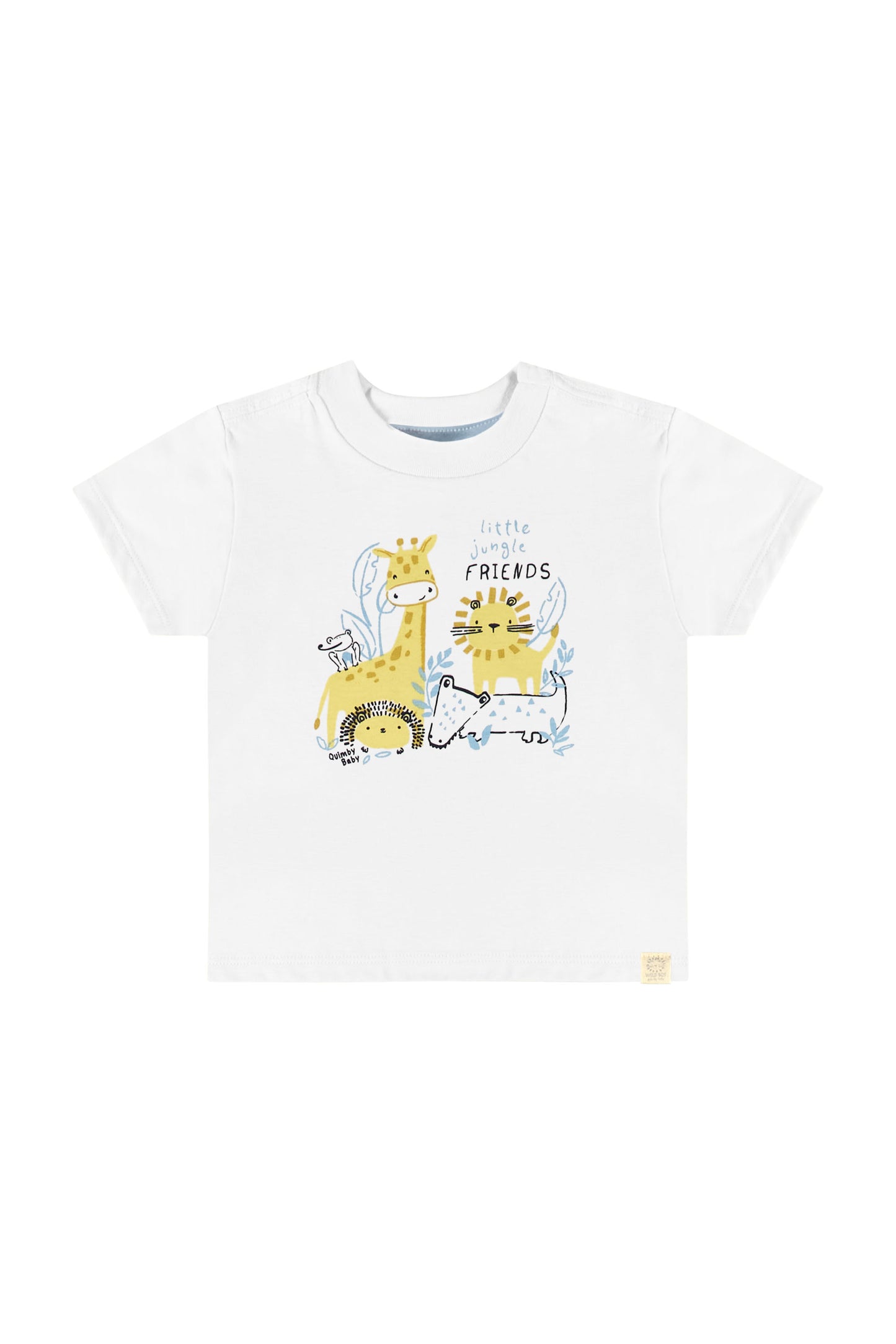 Set camisa blanca y shorts azul bebe niño Quimby 34213-000101 790545