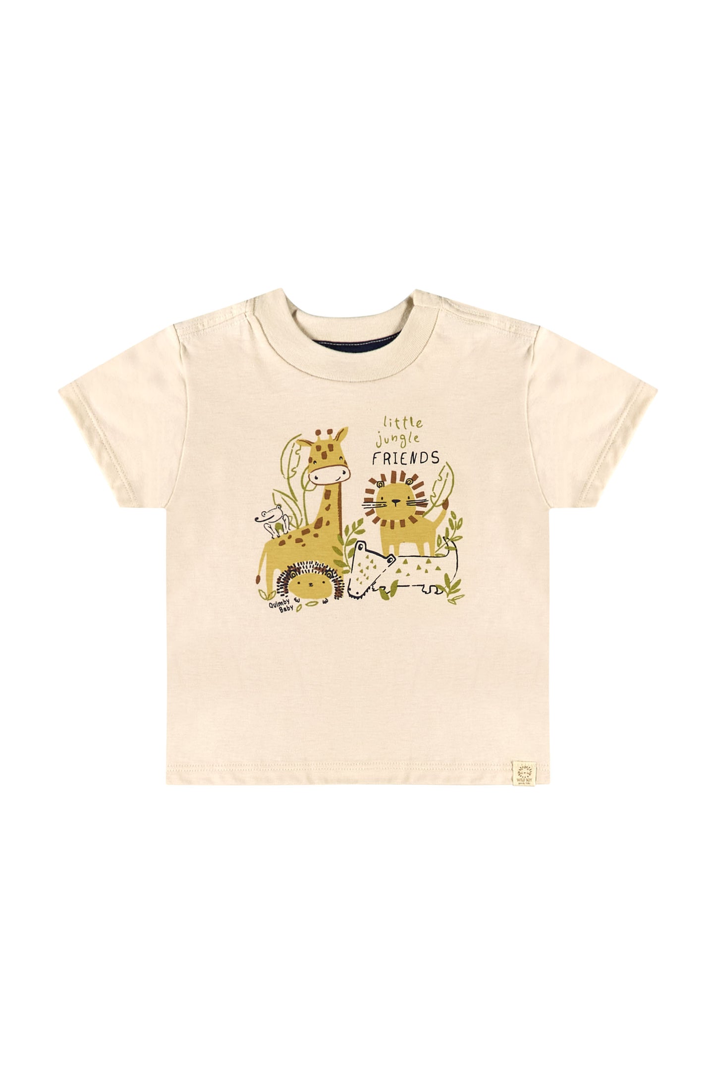 Set camisa beige y shorts azul Bebe nino Quimby 34213-12034 790545
