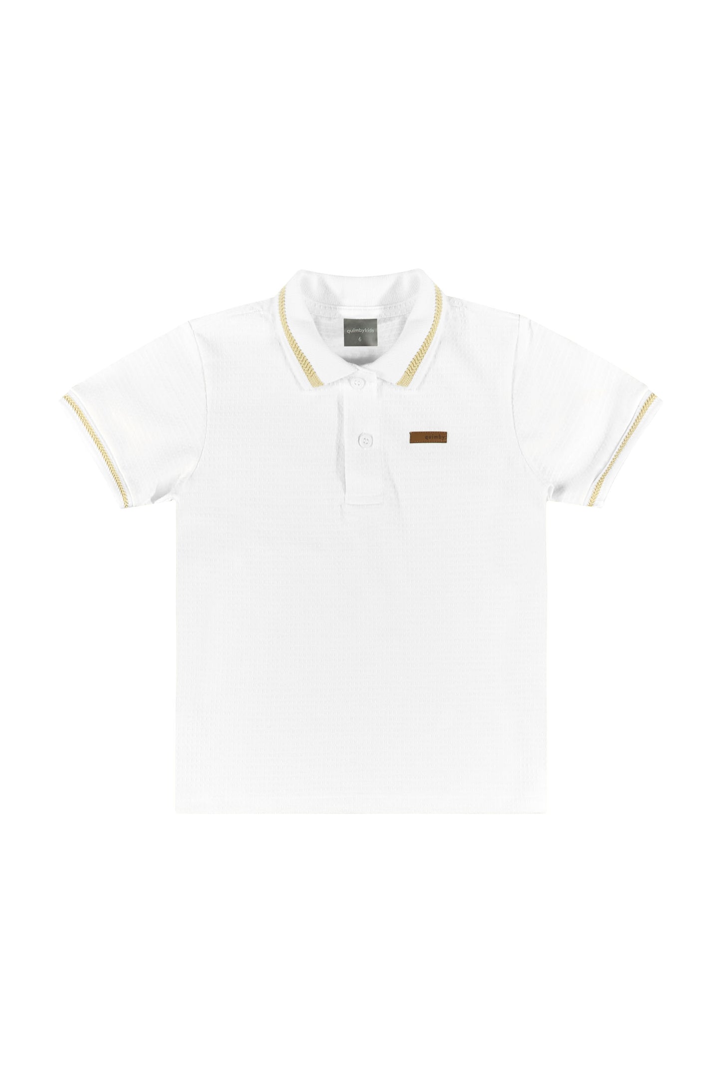 Set camisa polo blanca short beige 34274-000101 1245945