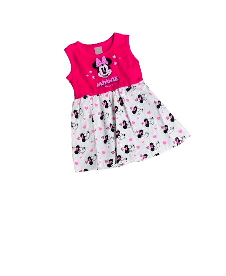 Vestido Minnie Disney rosado 12m a 3T D10-MI-1289B 590315