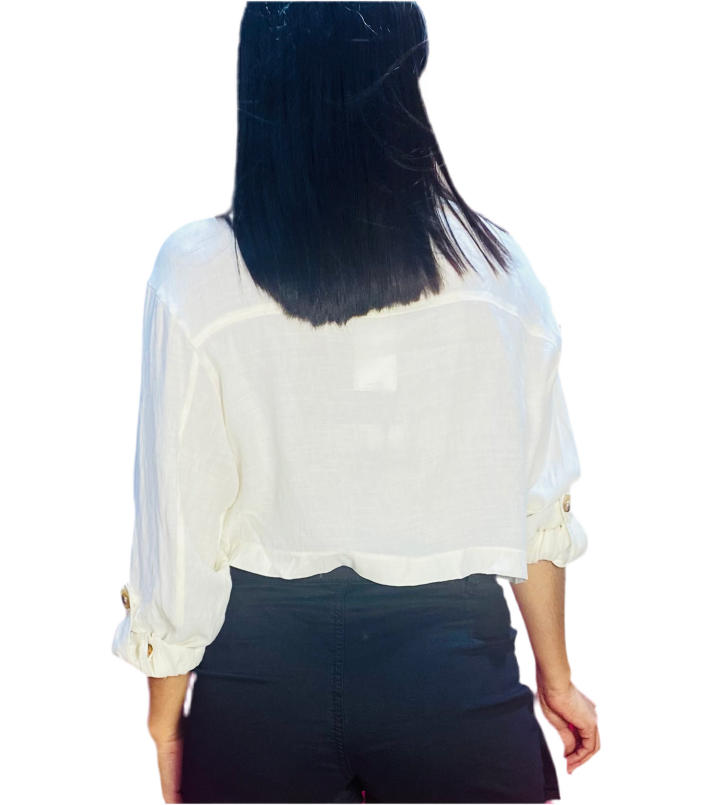 Camisa con mangas dama Beige CTD1210-4 490390