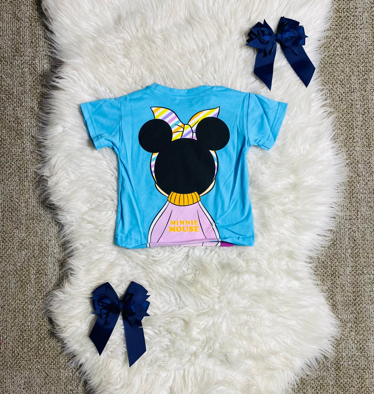 Camisa Minnie disney bebe niña 12m a 3T D1-MI-1291B 350225 azul