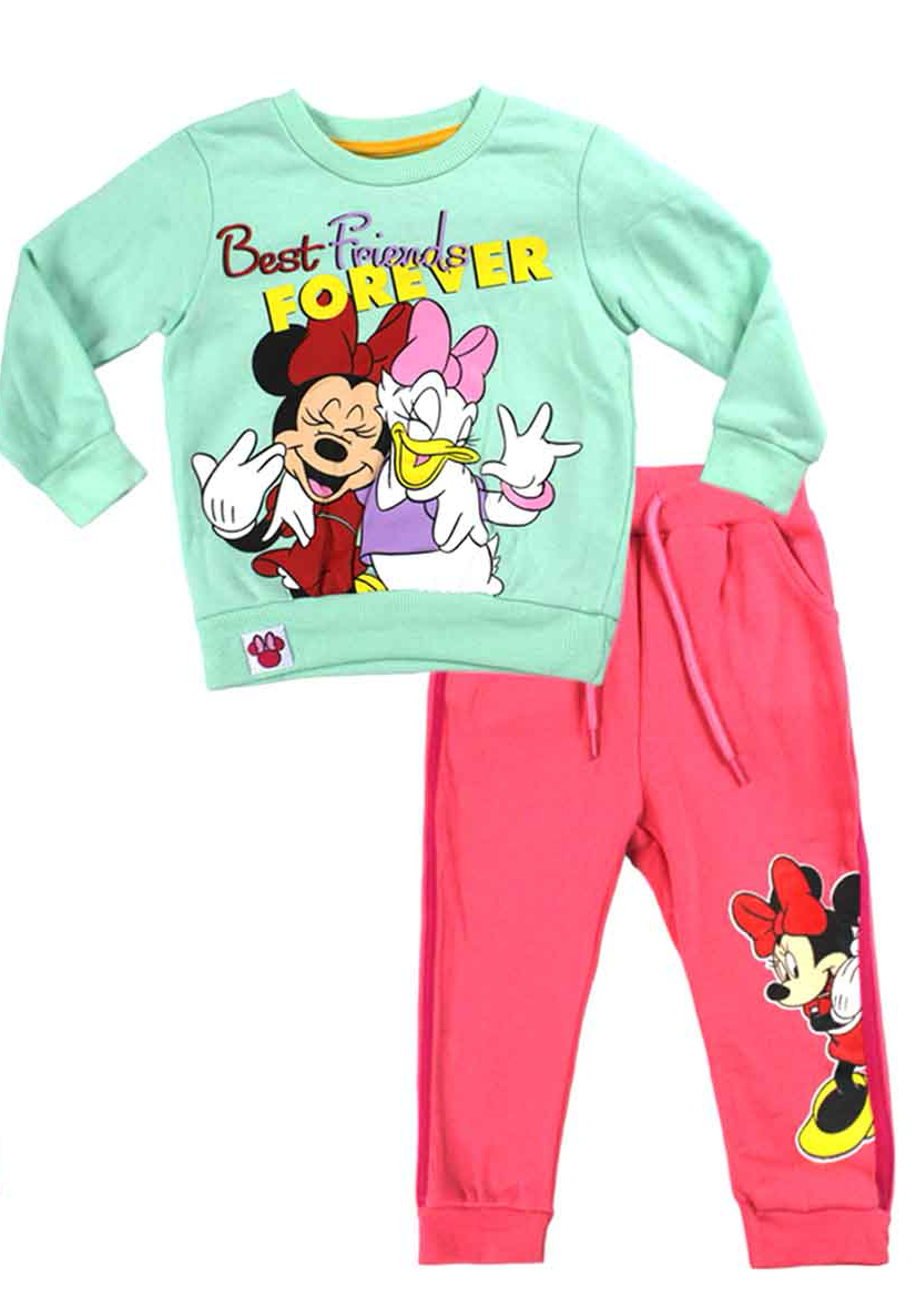 Set conjunto para bebe niña camisa y buzo minnie 12m a 3T D9-MI-1229B verde 790385