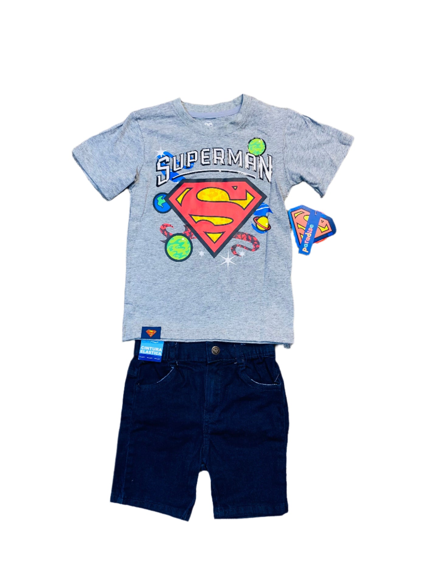 Set conjunto para niño super man DC Comics 2-8 años gris C9-SM-1063N 490365