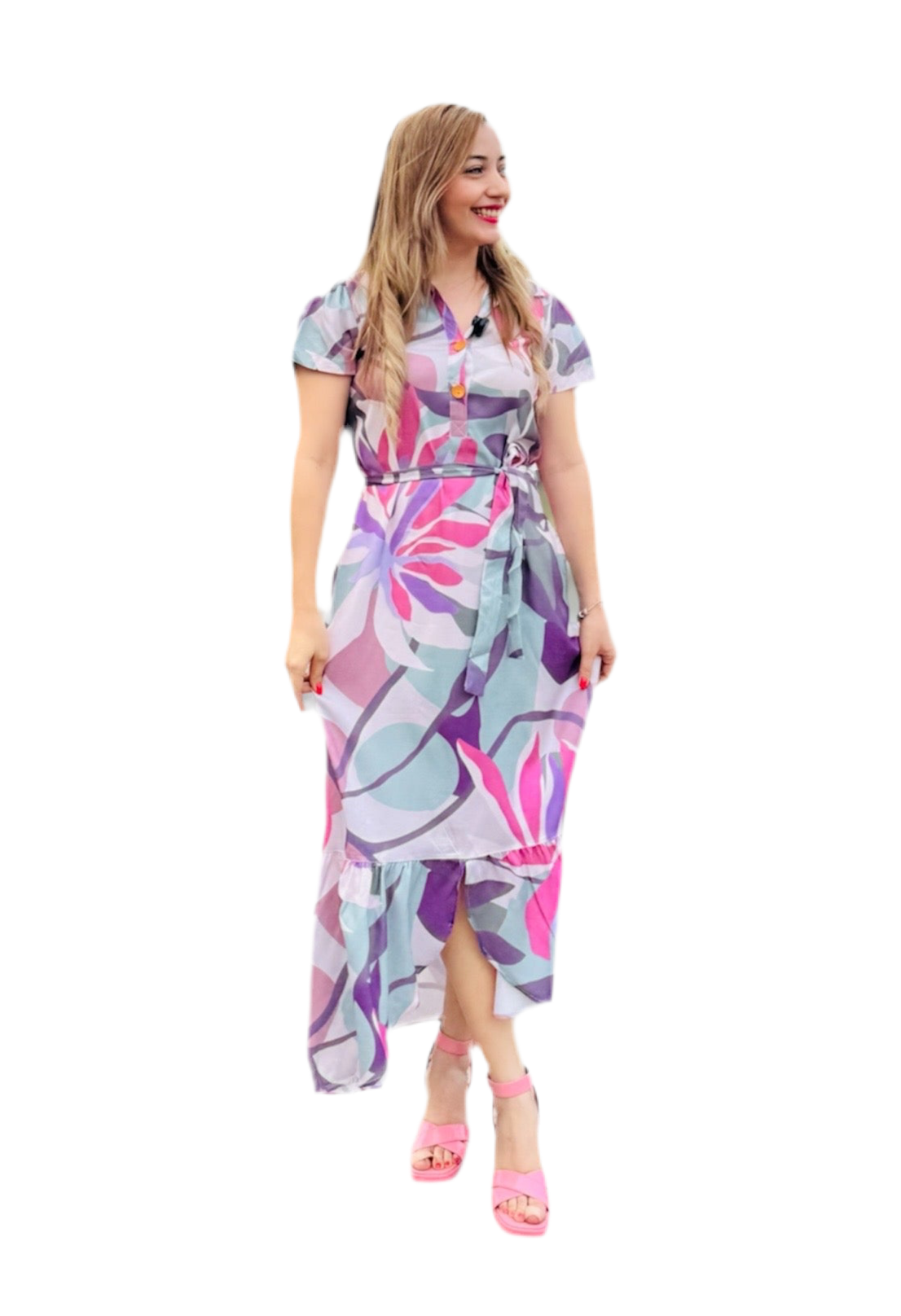 Vestido para dama Intrigue rosado-morado IN12-2286 890520