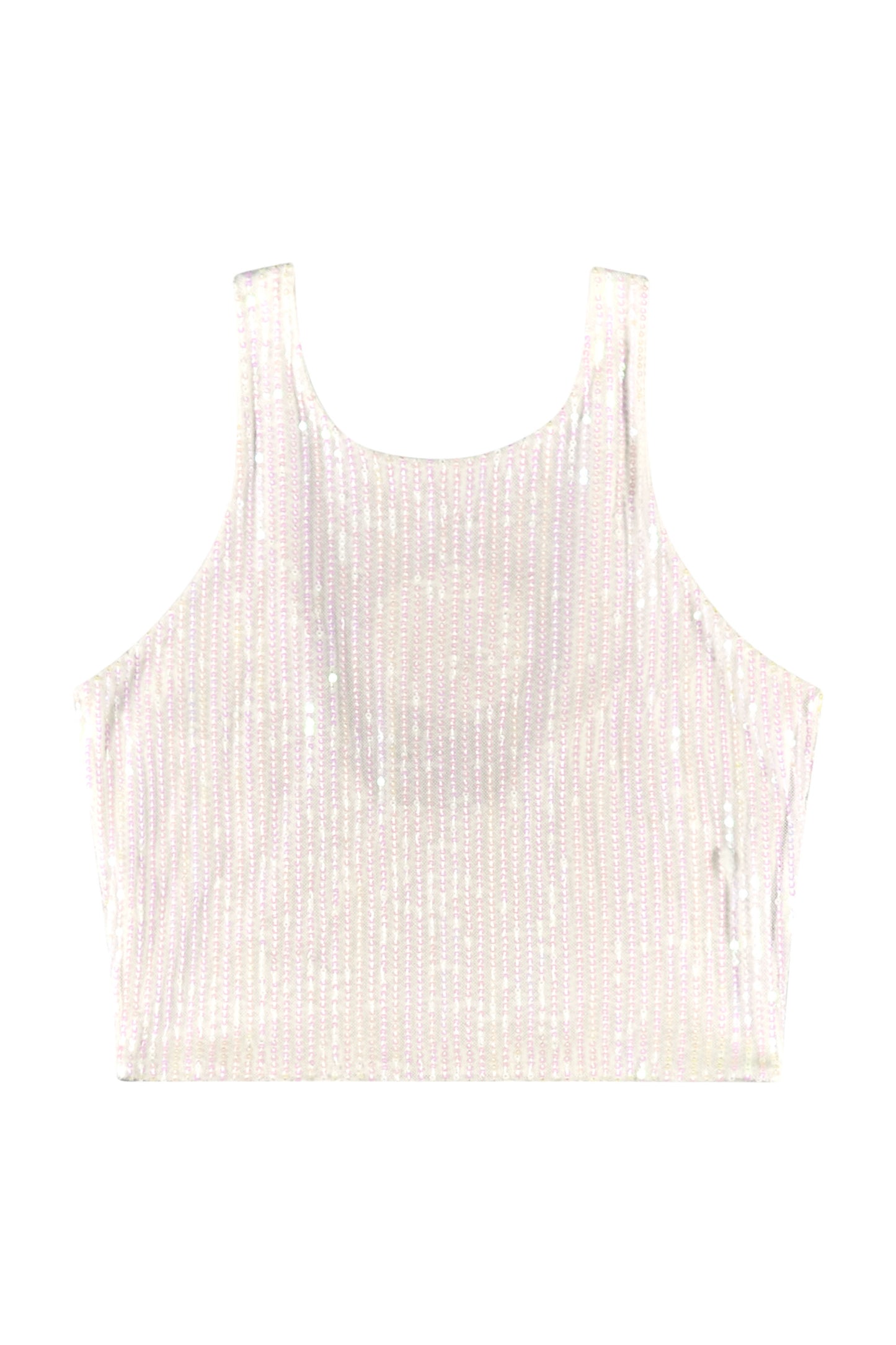 Conjunto para niña short y camisa blanco con lentejuelas gloss 31841-000101 1090690