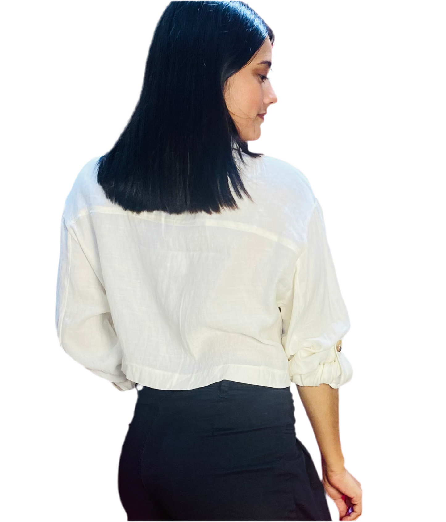 Camisa con mangas dama Beige CTD1210-4 490390