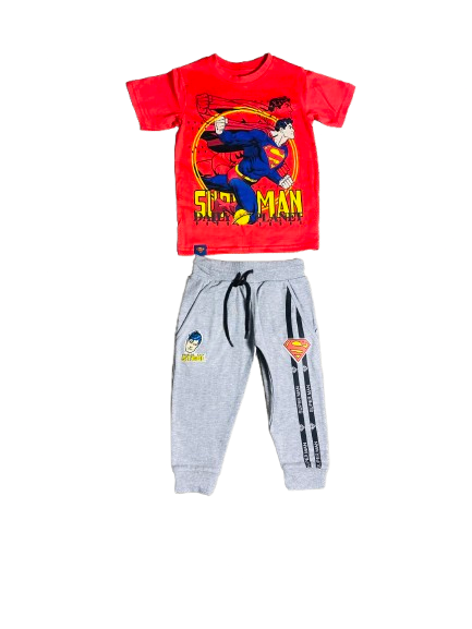 Set conjunto para niño Super Man 2-8 años camisa y buzo C9-SM-956N 450365