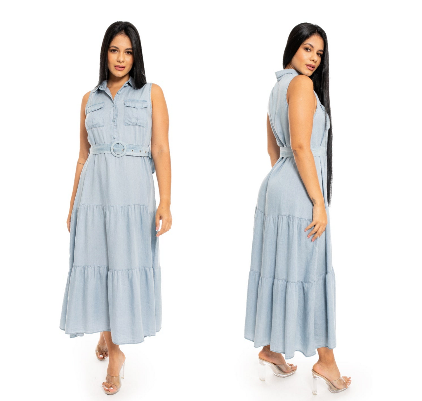 Vestido Jeans azul Celeste CVD1183-6 790585