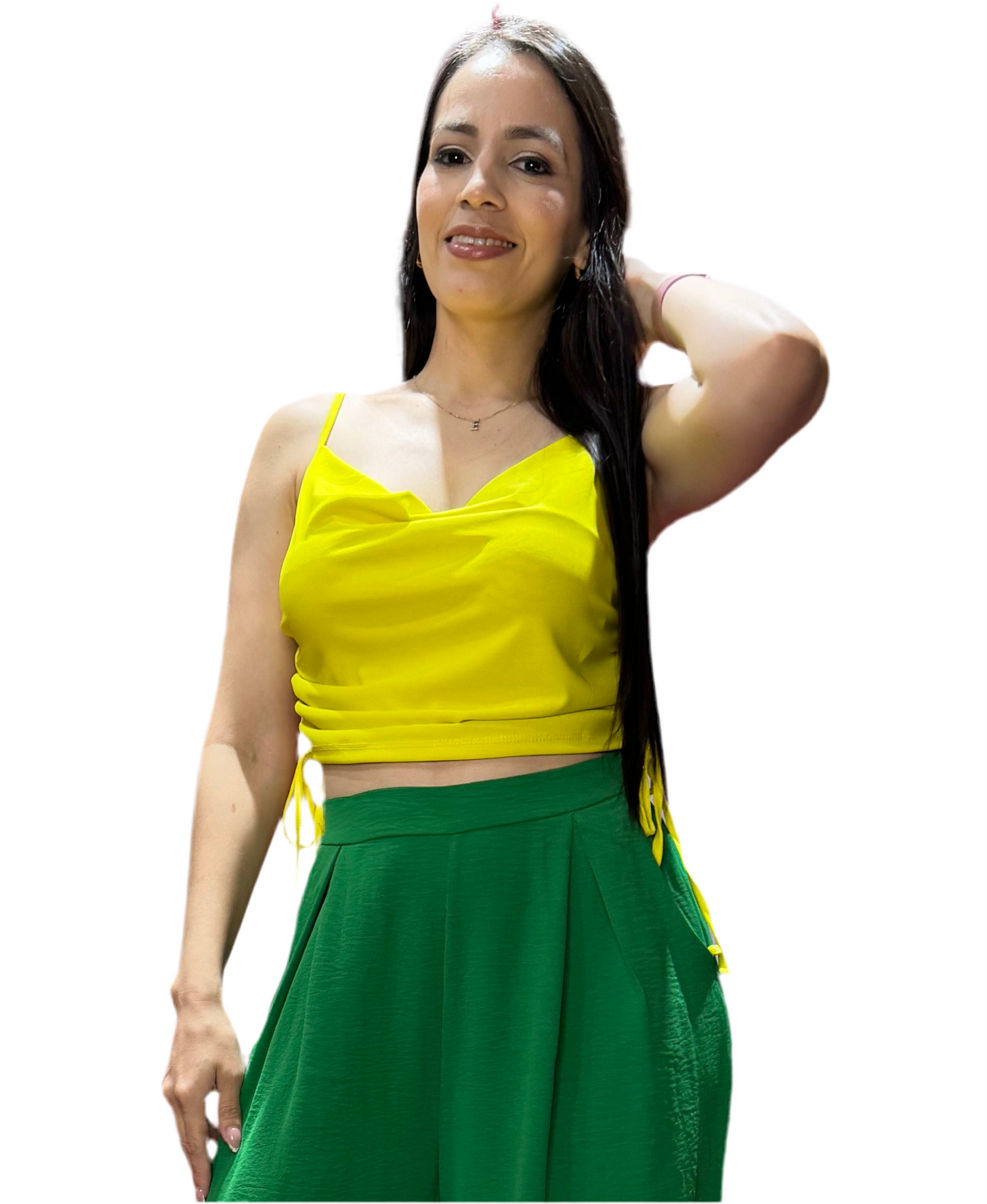 Camisa Blusa Dama Amarillo CTD1165-2 315255