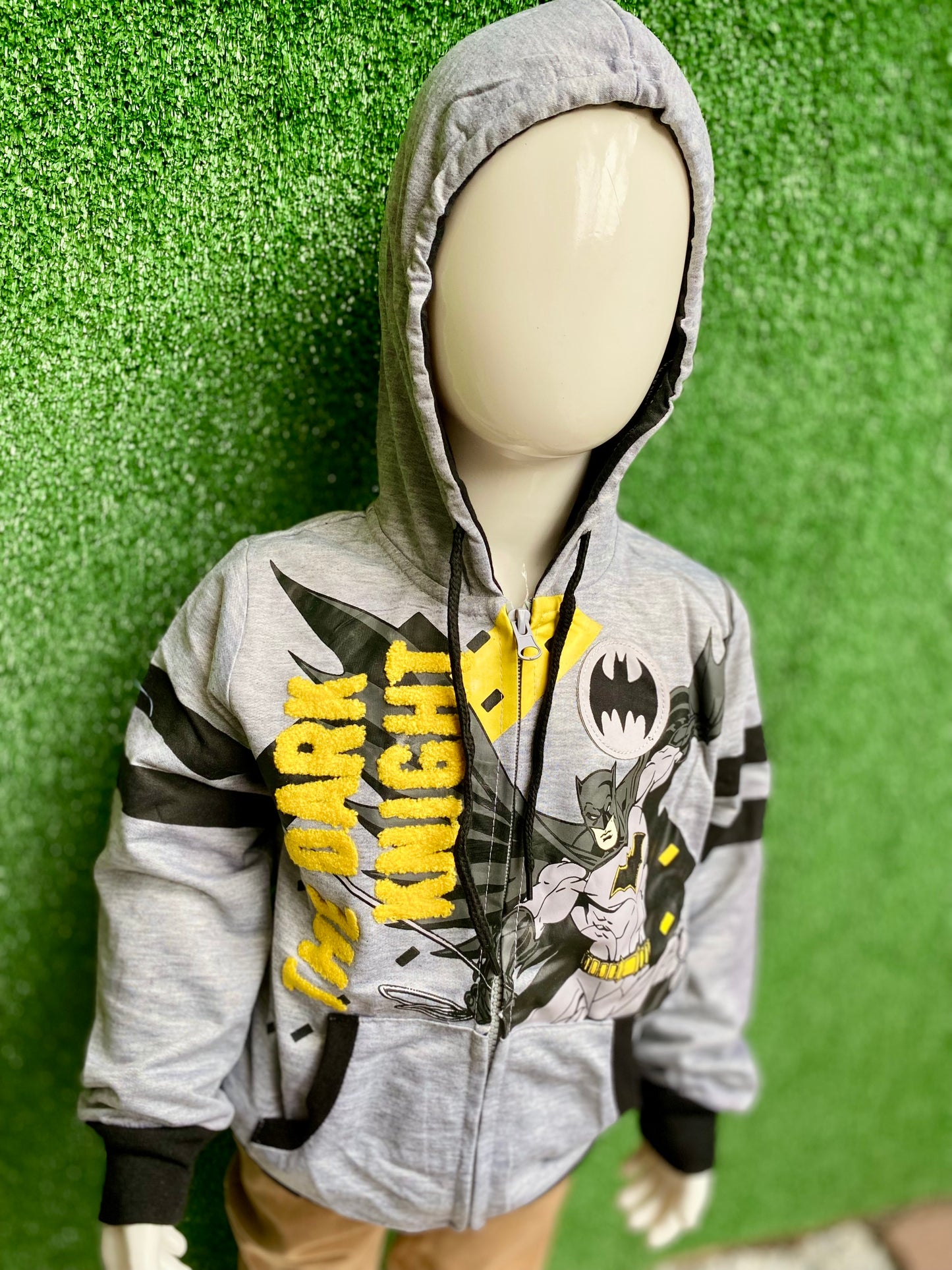 Sueter gris hoodie sudadera Batman niño 2 a 8 años C1-BA-109N 450345