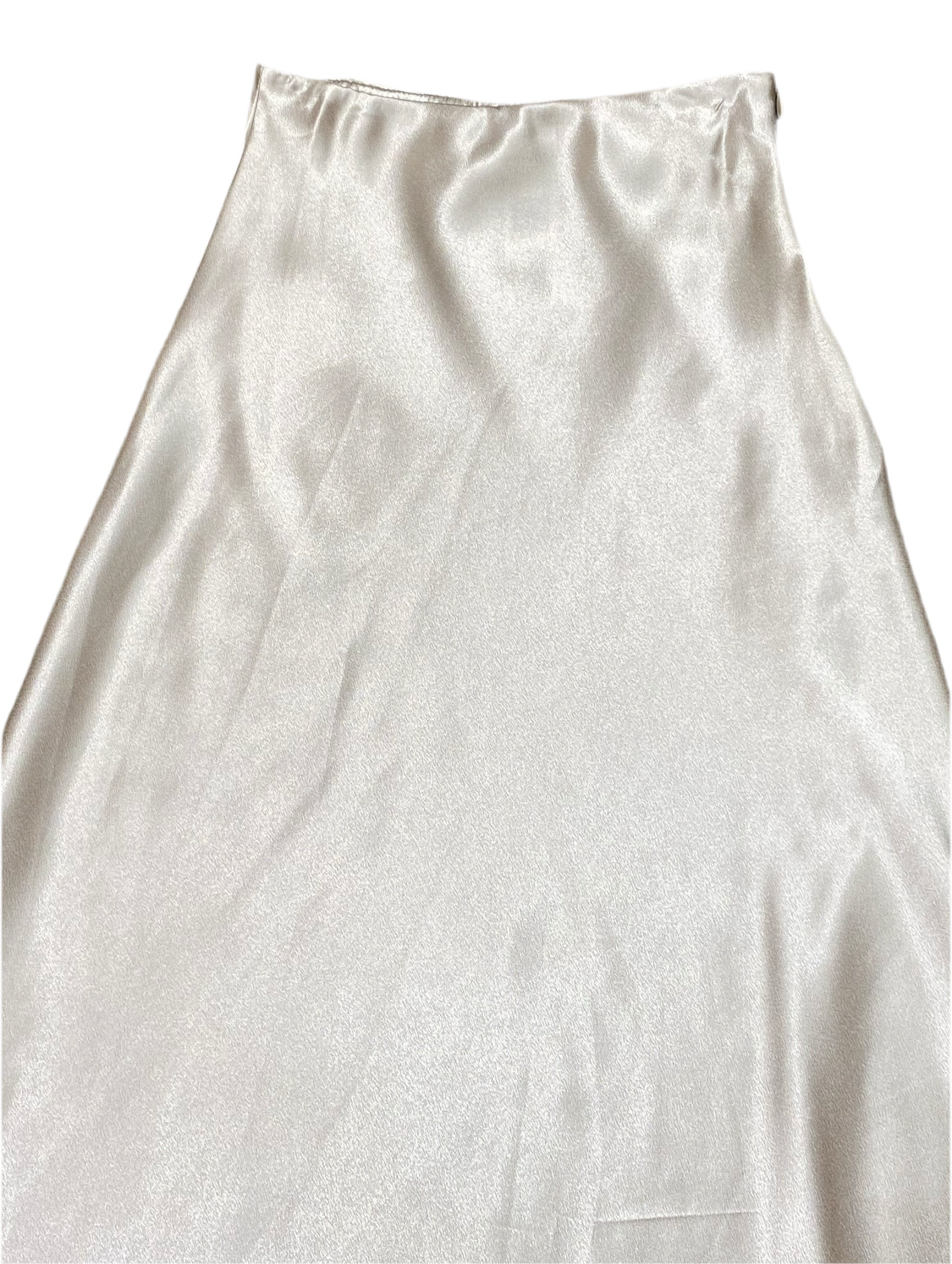 Falda Lisa Satinada Beige 690590