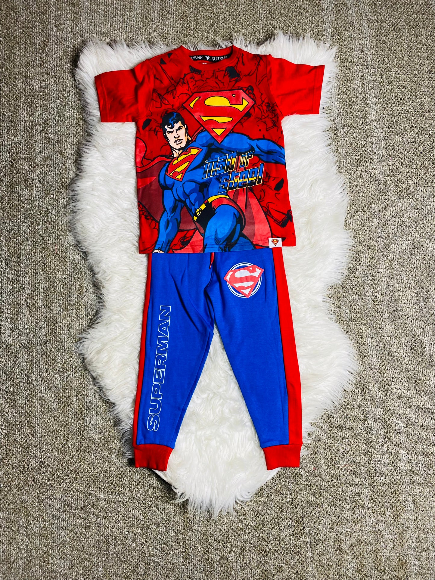 Set conjunto para niño Super Man 2-8 años camisa y buzo C9-SM-1056N 590385