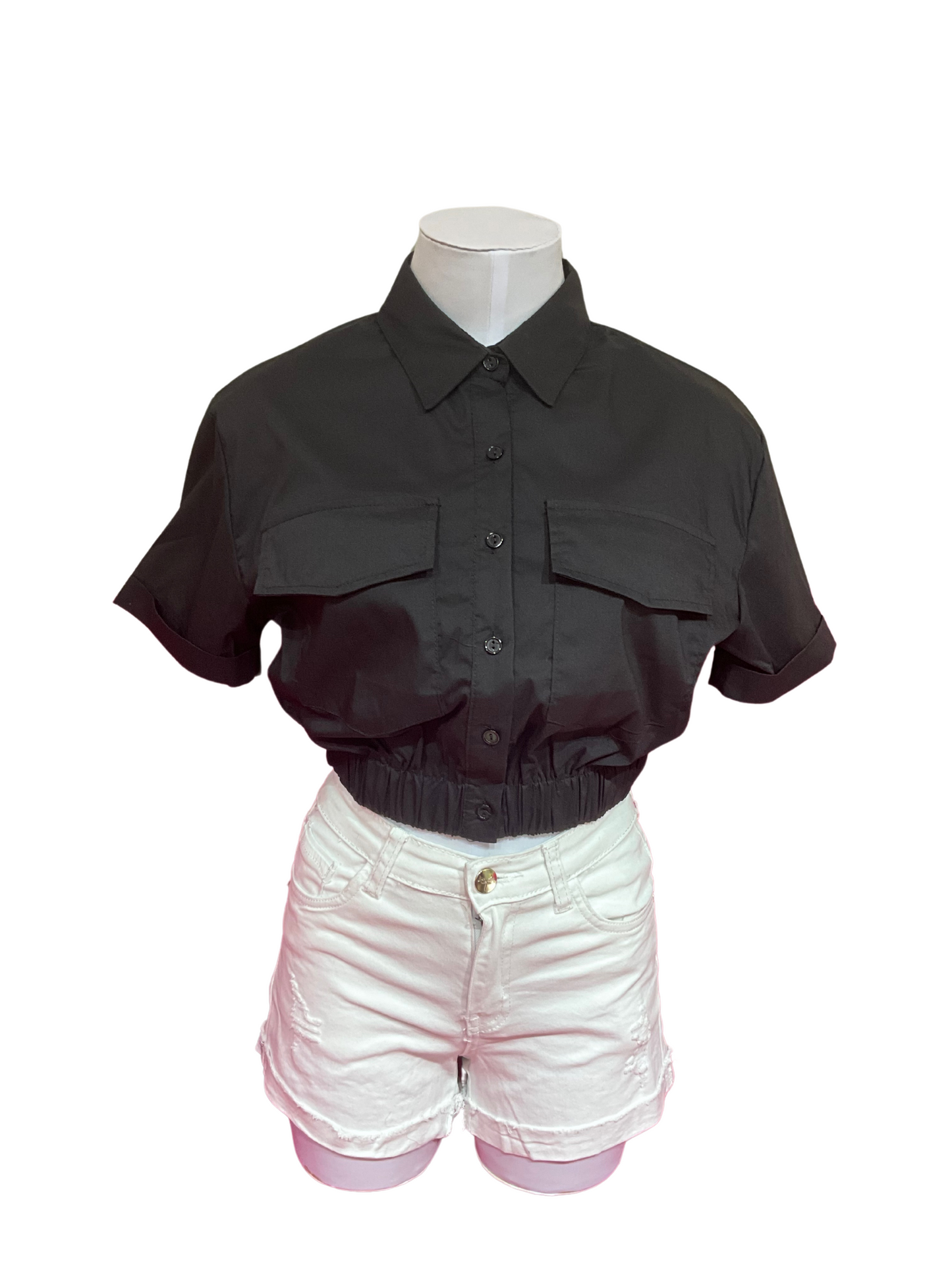 Camisa blusa dama coello bolsas negro Z1-1377-A 390275