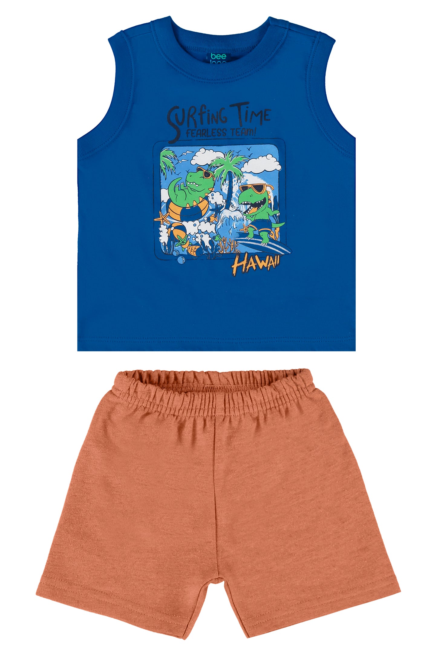 Conjunto para bebe niña short y camisa azul 17998-194056 450290 bee loop