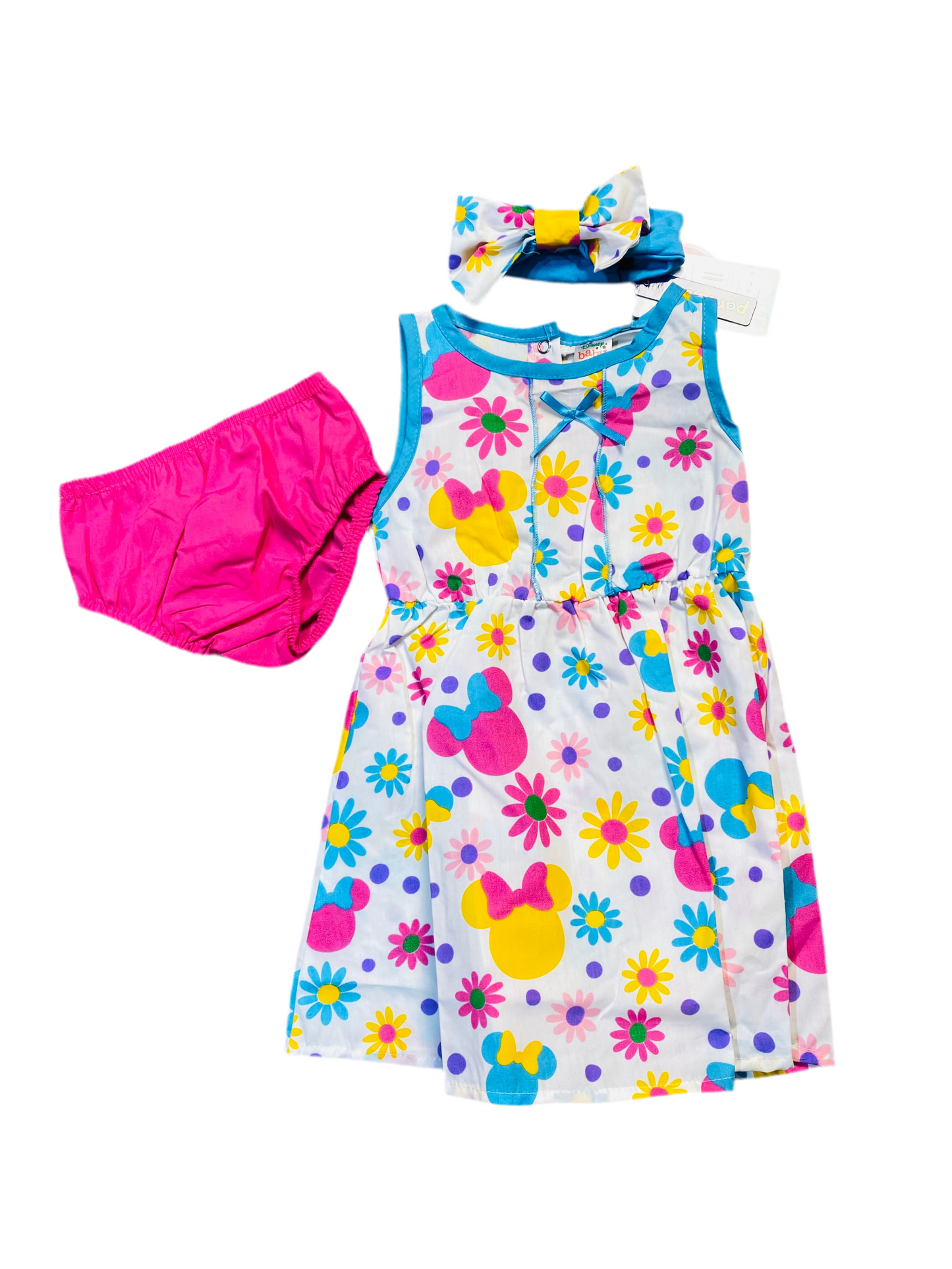 Set 2 piezas vestido bebe niña minnie disney D10-MI-1274B 490315