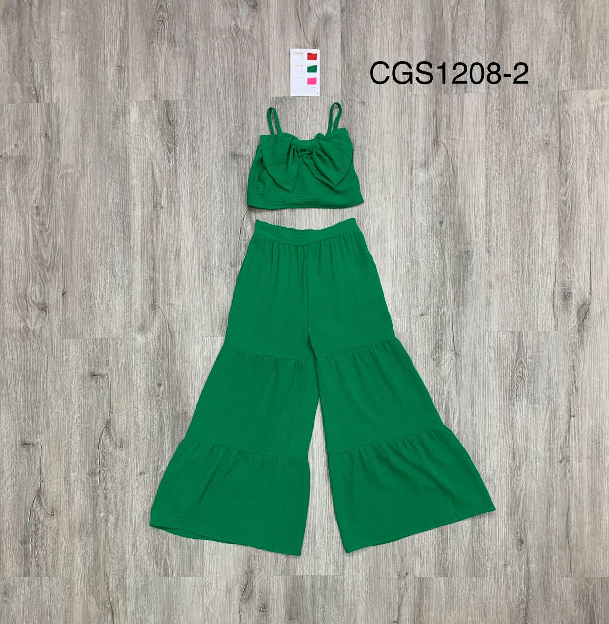 Set dos piezas para niña chongo rojo CSG1208-2 590390