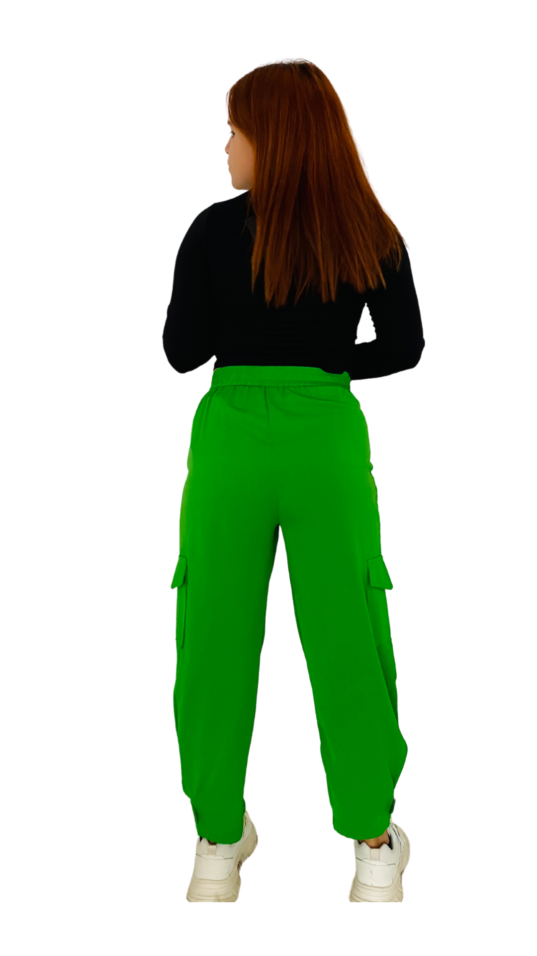 Pantalón tela cargo dama Verde Tallas S M L XL PR3-965 590590